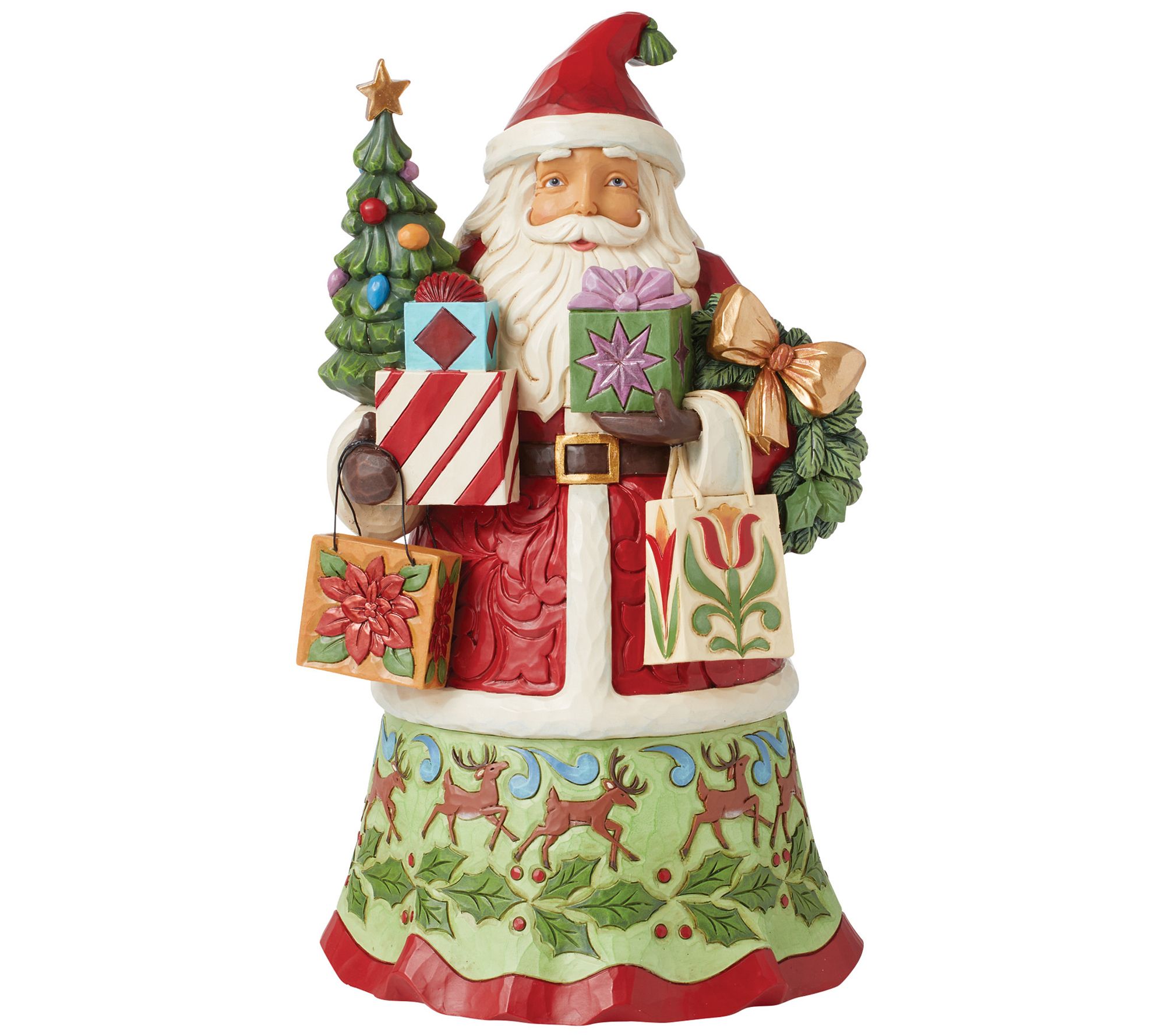 Jim Shore Santa with Gifts Bags Figurine