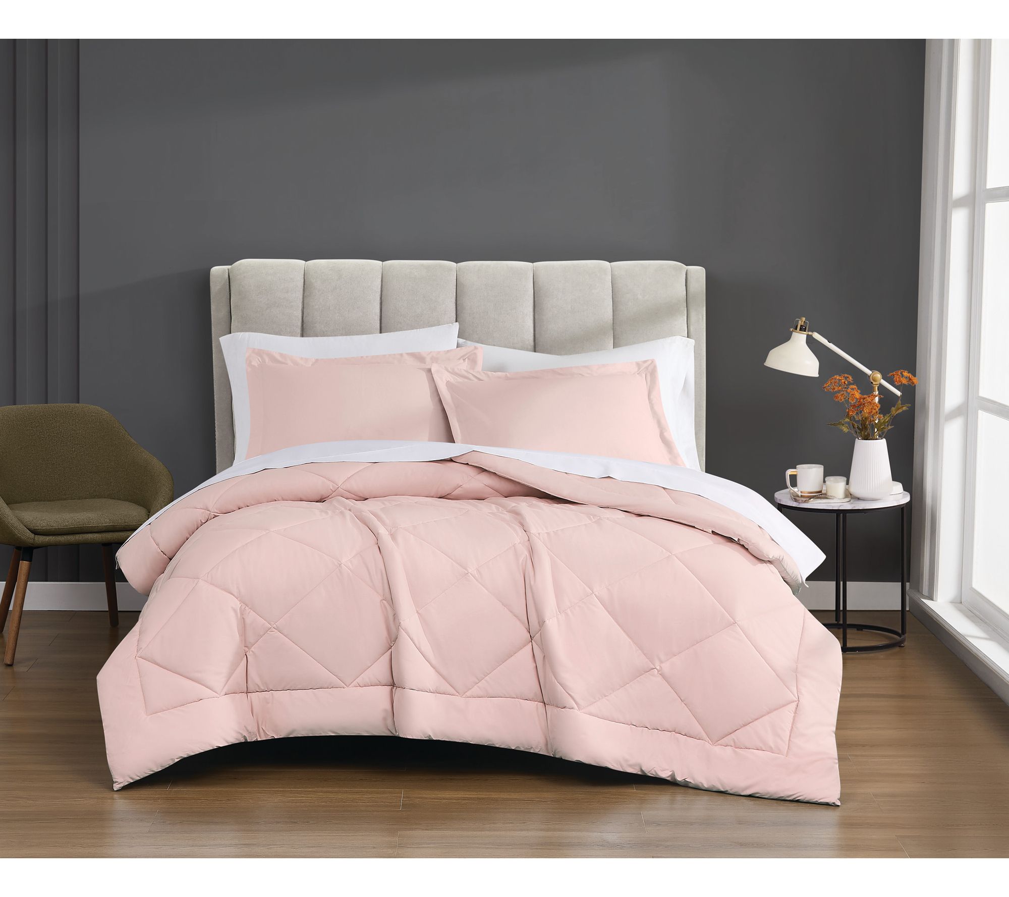 Cannon Solid Percale Twin/Twin XL 2-Piece Comforter Set