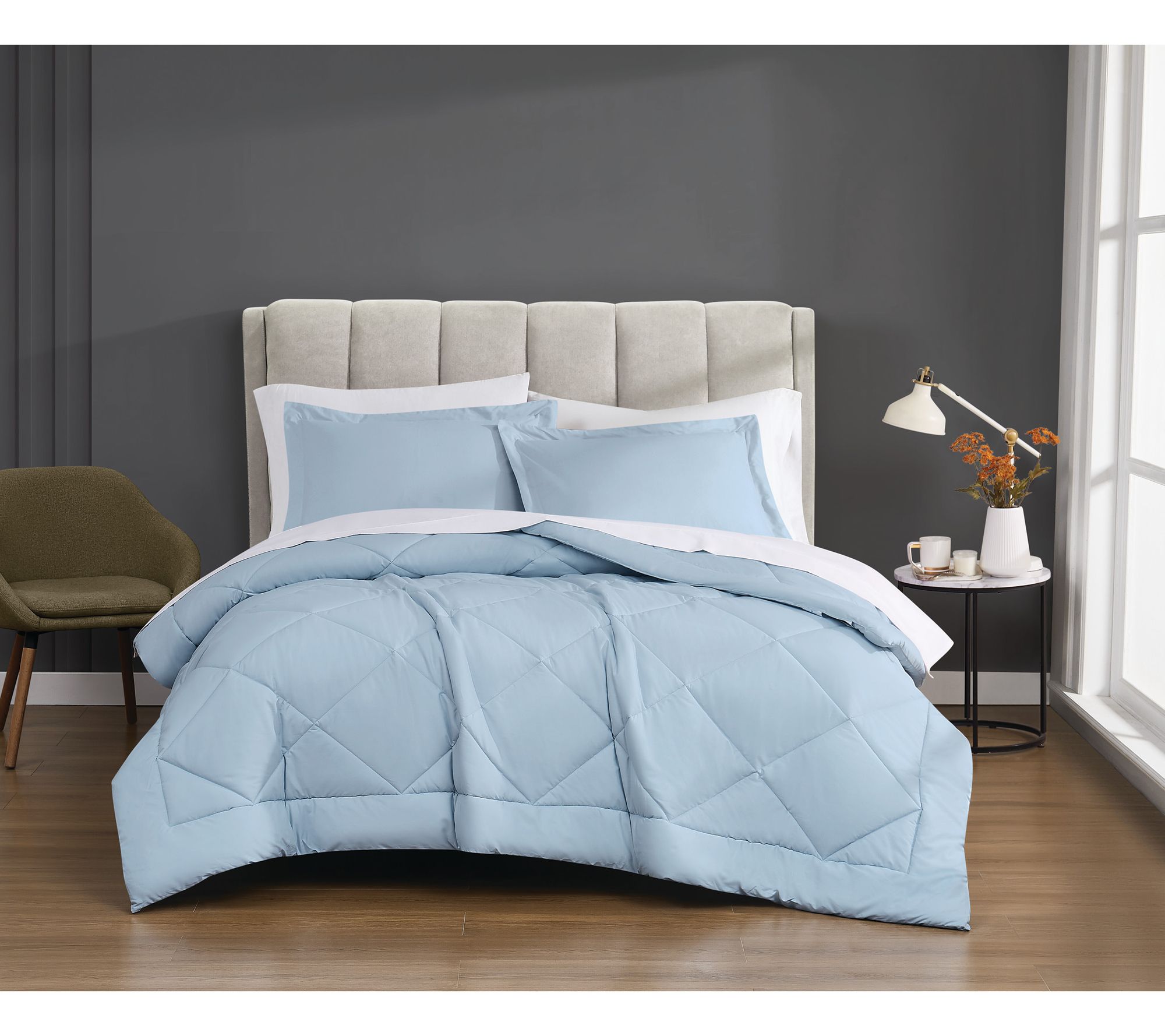 Cannon Solid Percale Twin/Twin XL 2-Piece Comforter Set
