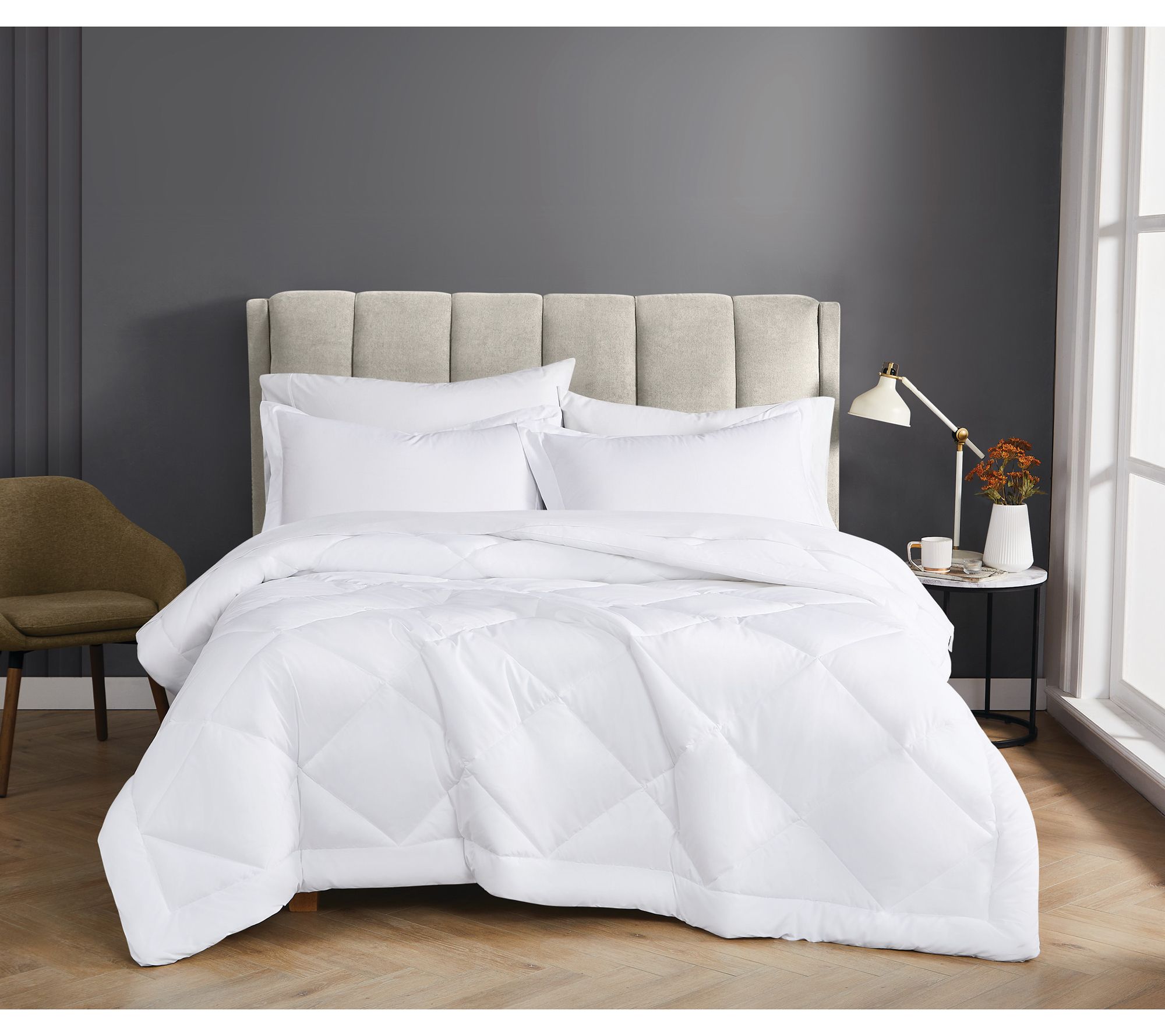 Cannon Solid Percale Twin/Twin XL 2-Piece Comforter Set