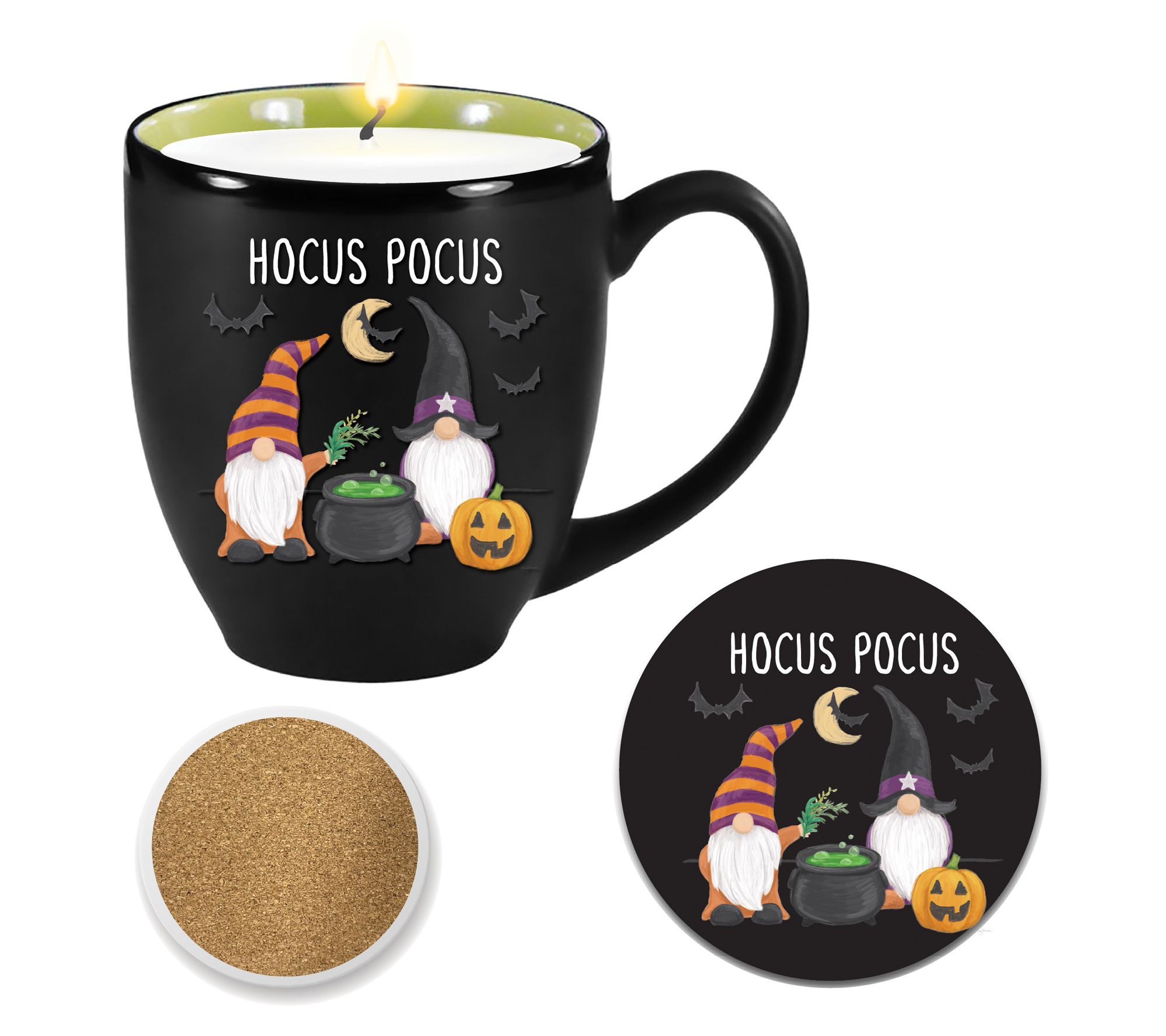 Courtside Market 13oz Soy Wax Candle Ceramic Mu g & Coaster Set