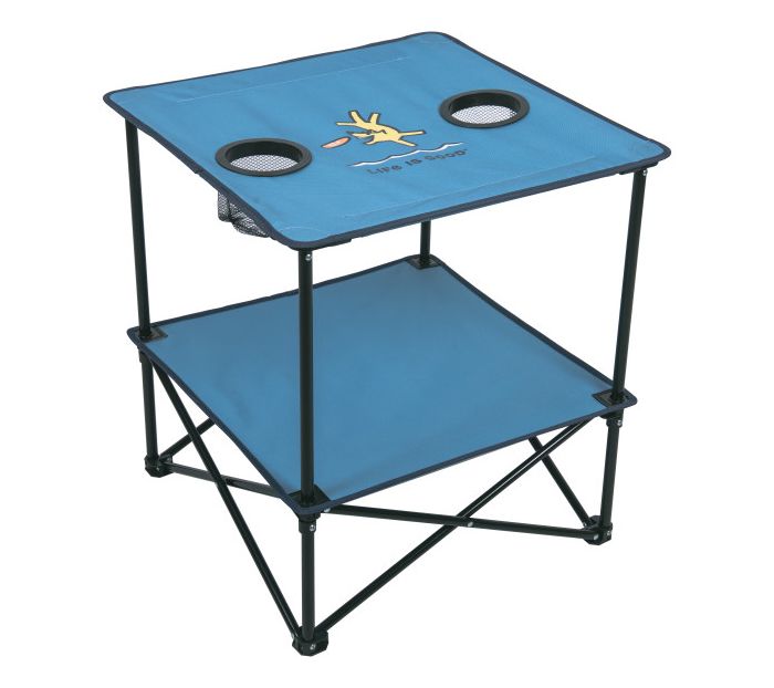 Life is Good 22 Square Compact Folding Beach Table