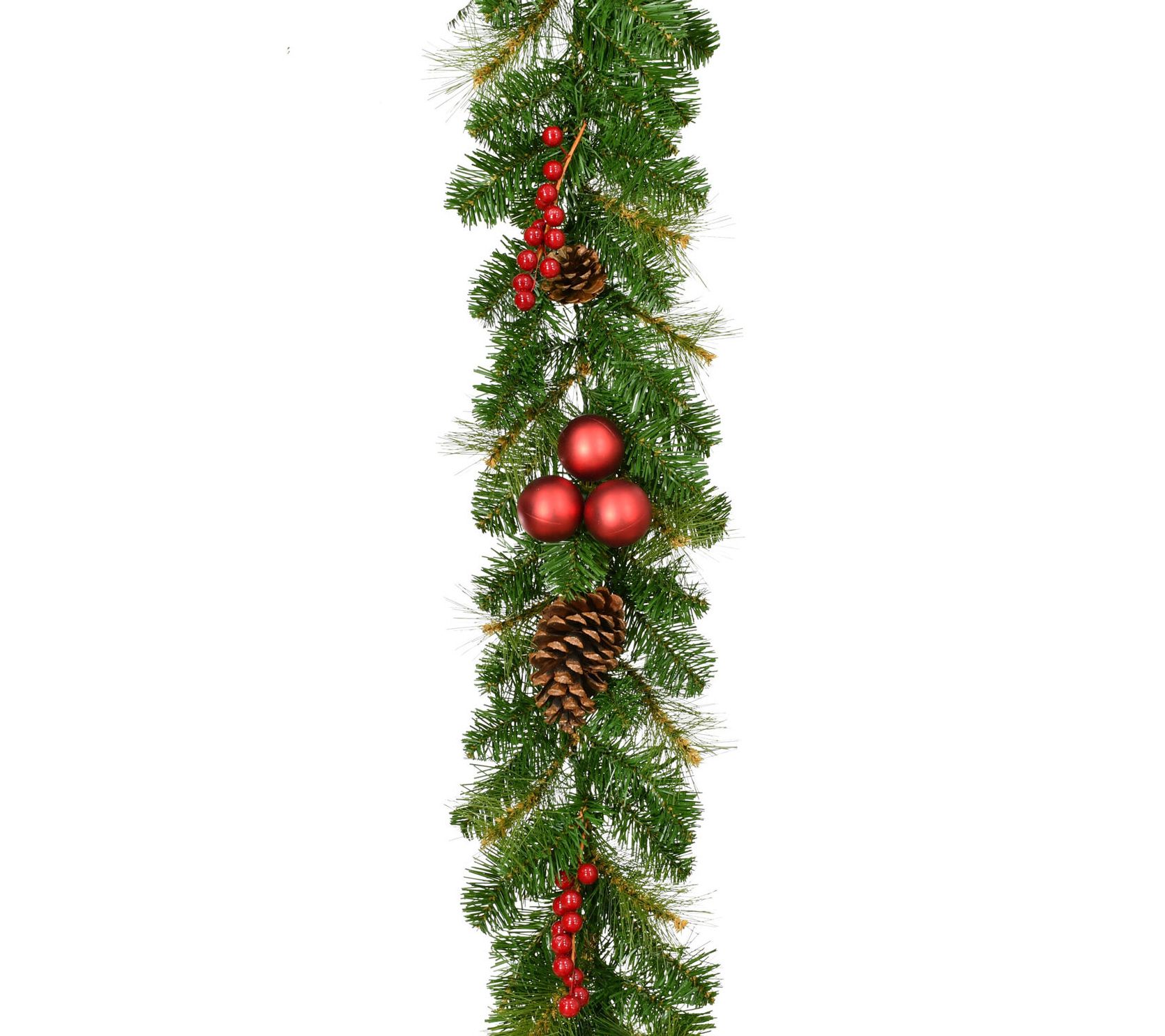 Fraser Hill Farm 9-Ft. Joyful Decorative Garland - with Pineco