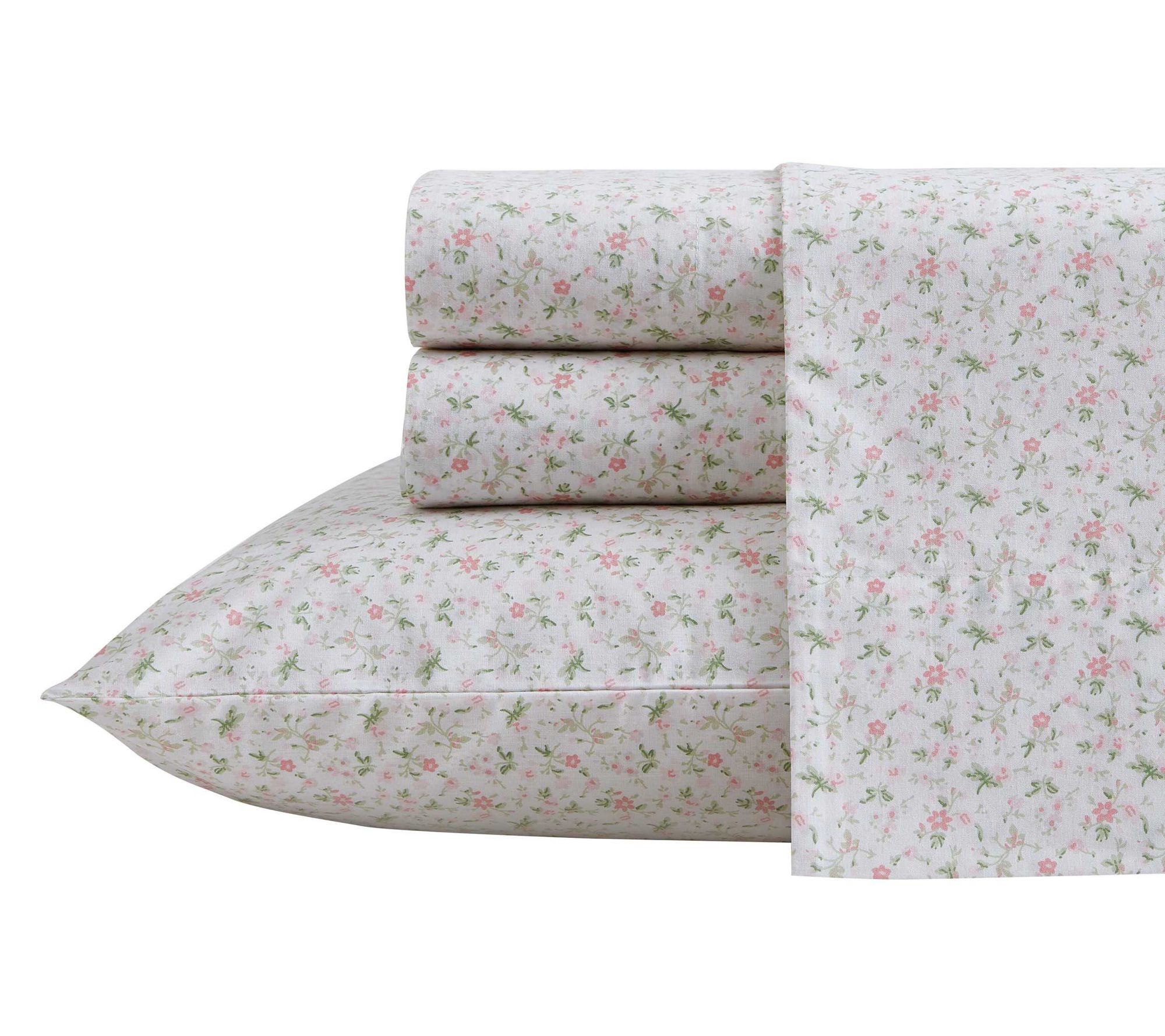 Laura Ashley Evie Pretty Pink Twin Sheet Set