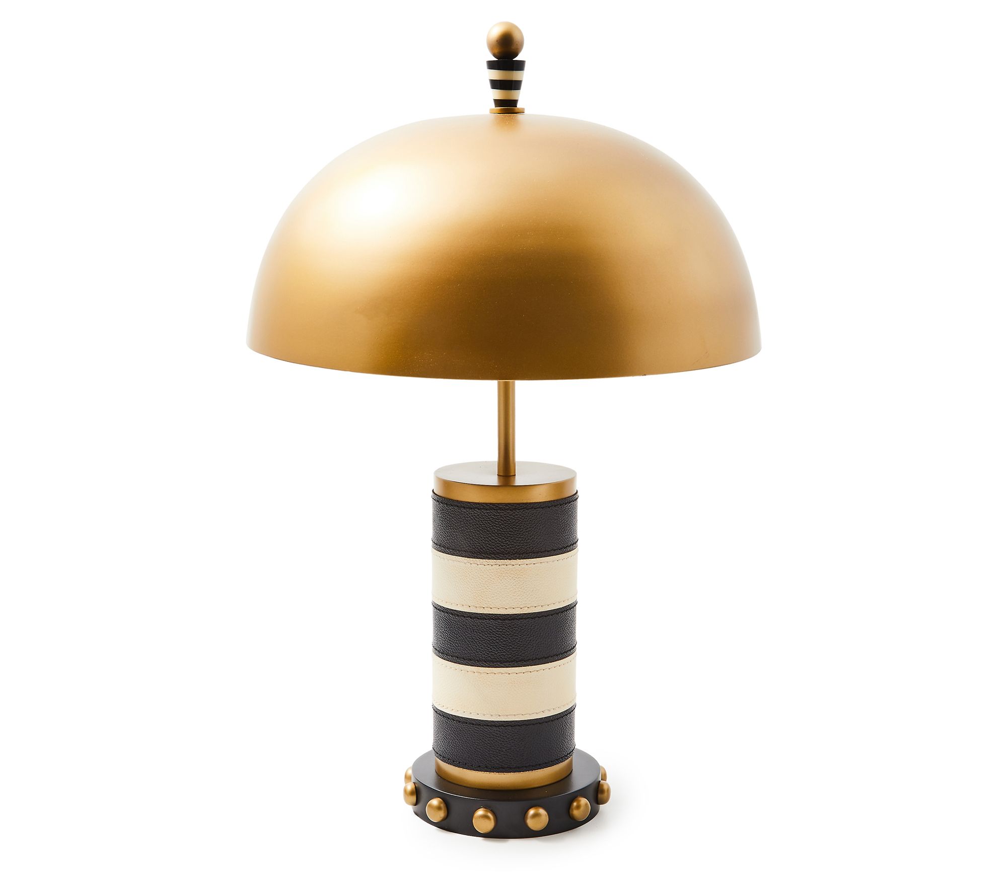 MacKenzie-Childs Flatiron Leather Stripe Table Lamp