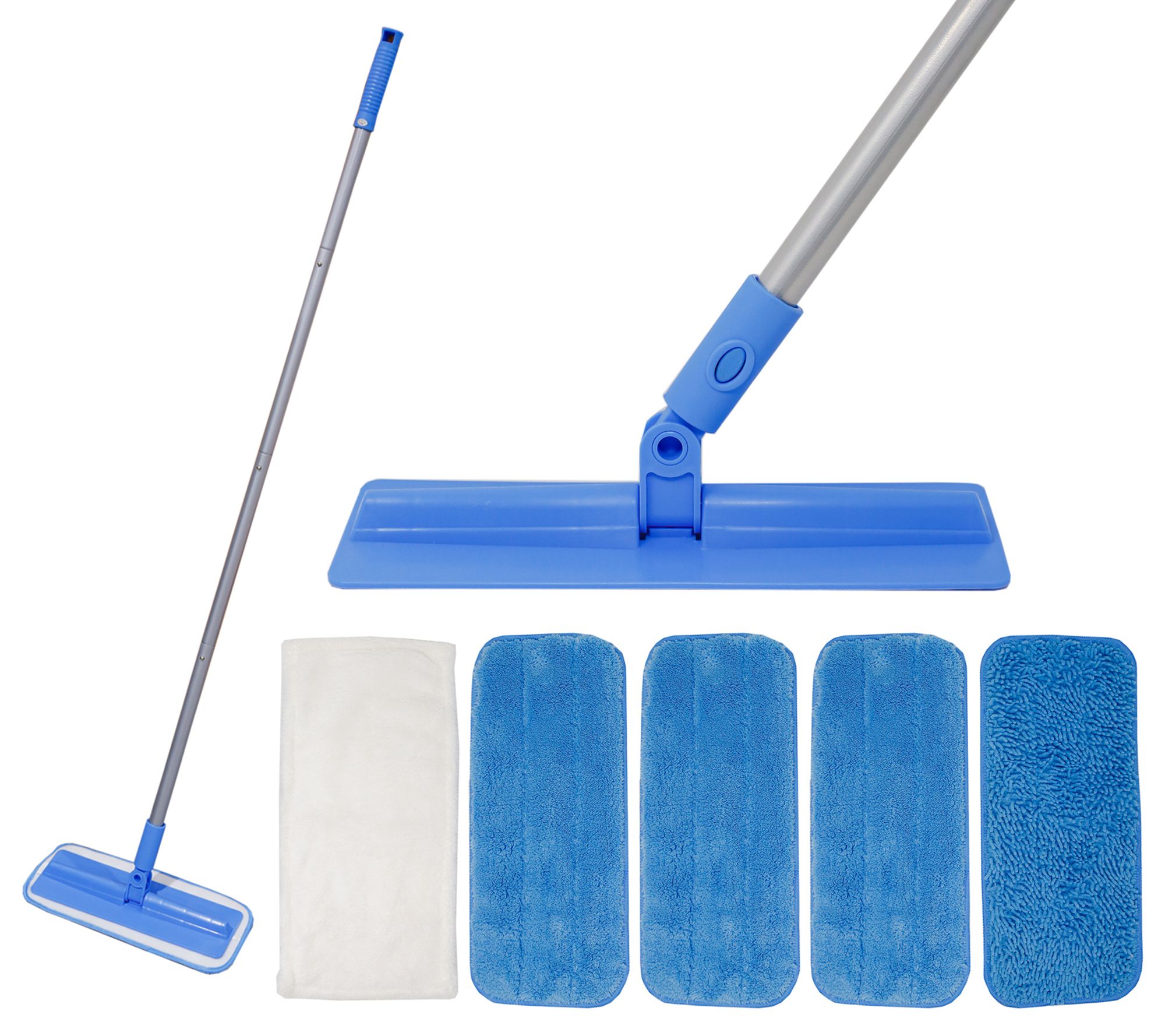 Don Aslett's Microfiber Mop with (5) Reusable Microfiber Pads