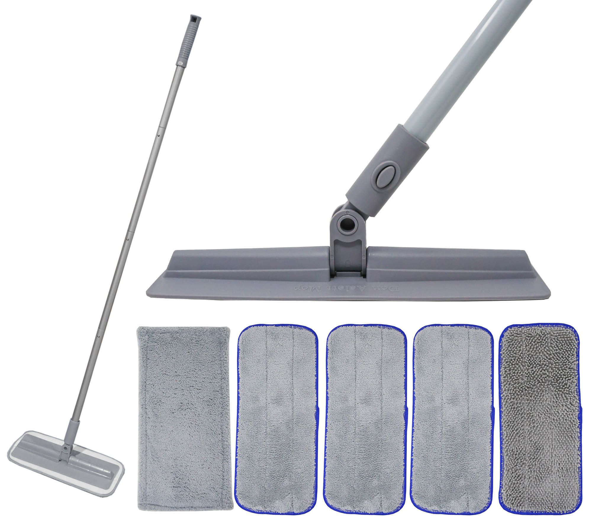 Don Aslett's Microfiber Mop with (5) Reusable Microfiber Pads