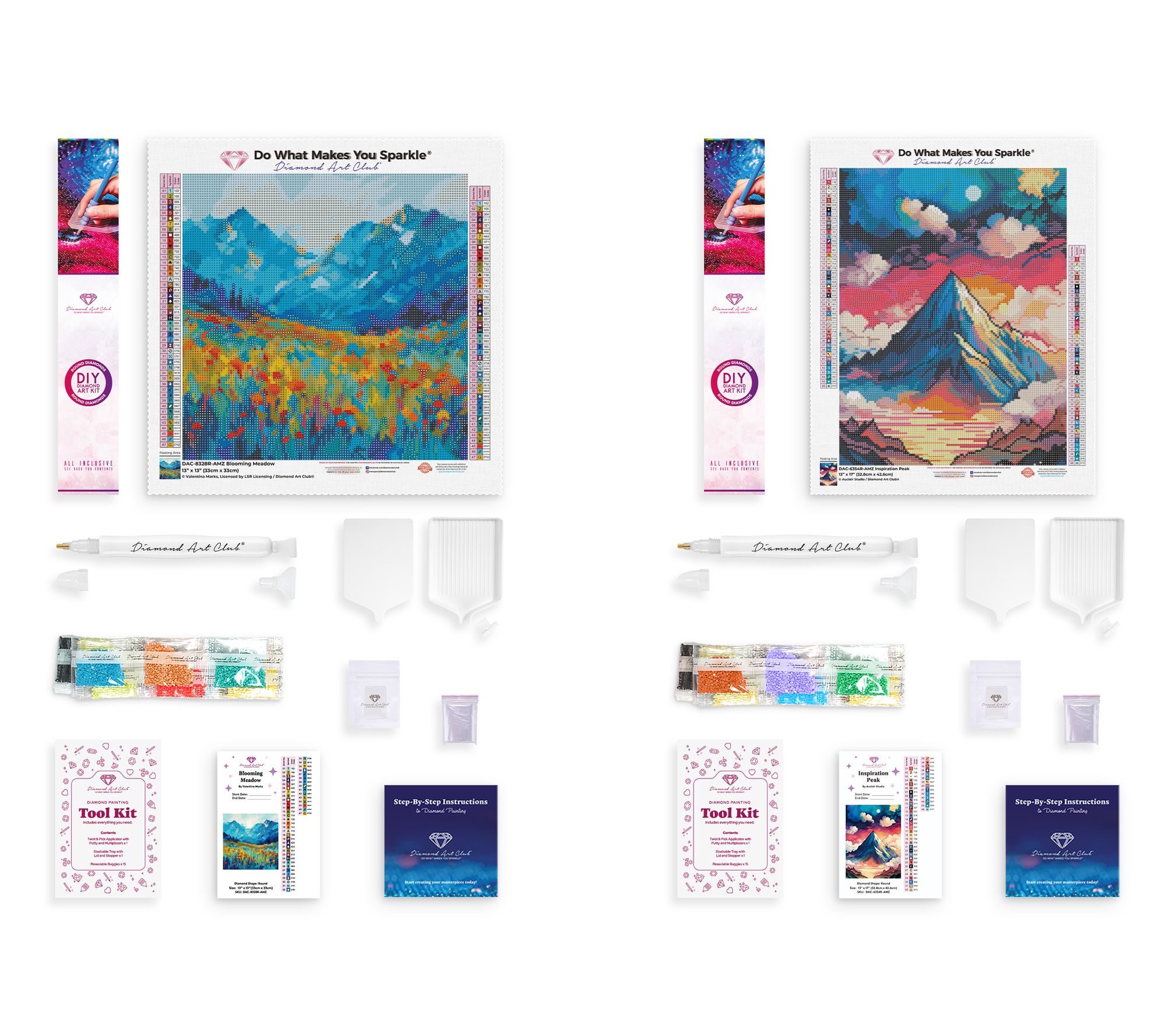 Diamond Art Club 2-Pack Premium Diamond Art Painting Kits