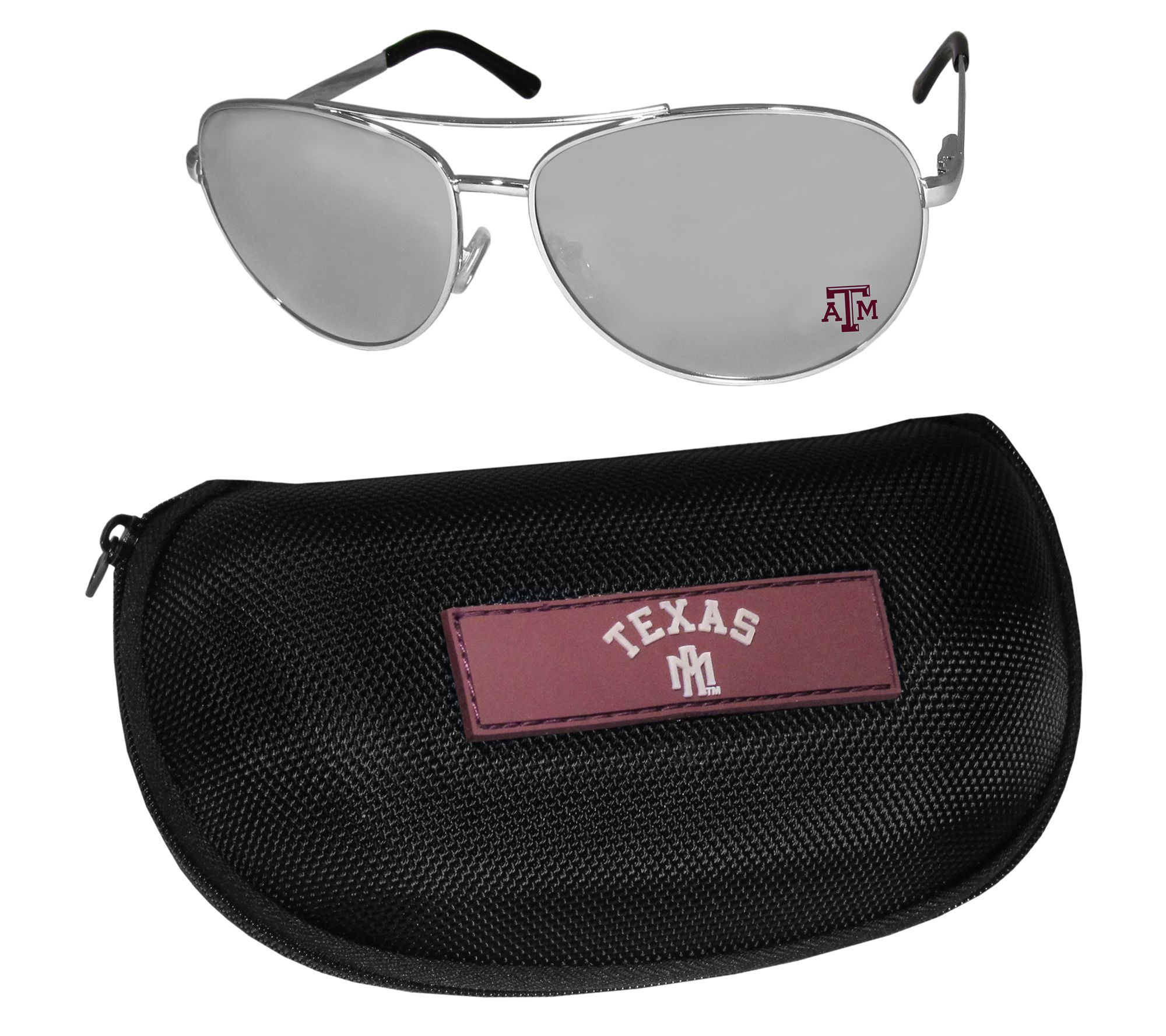 Siskiyou NCAA Aviator Sunglasses and Case
