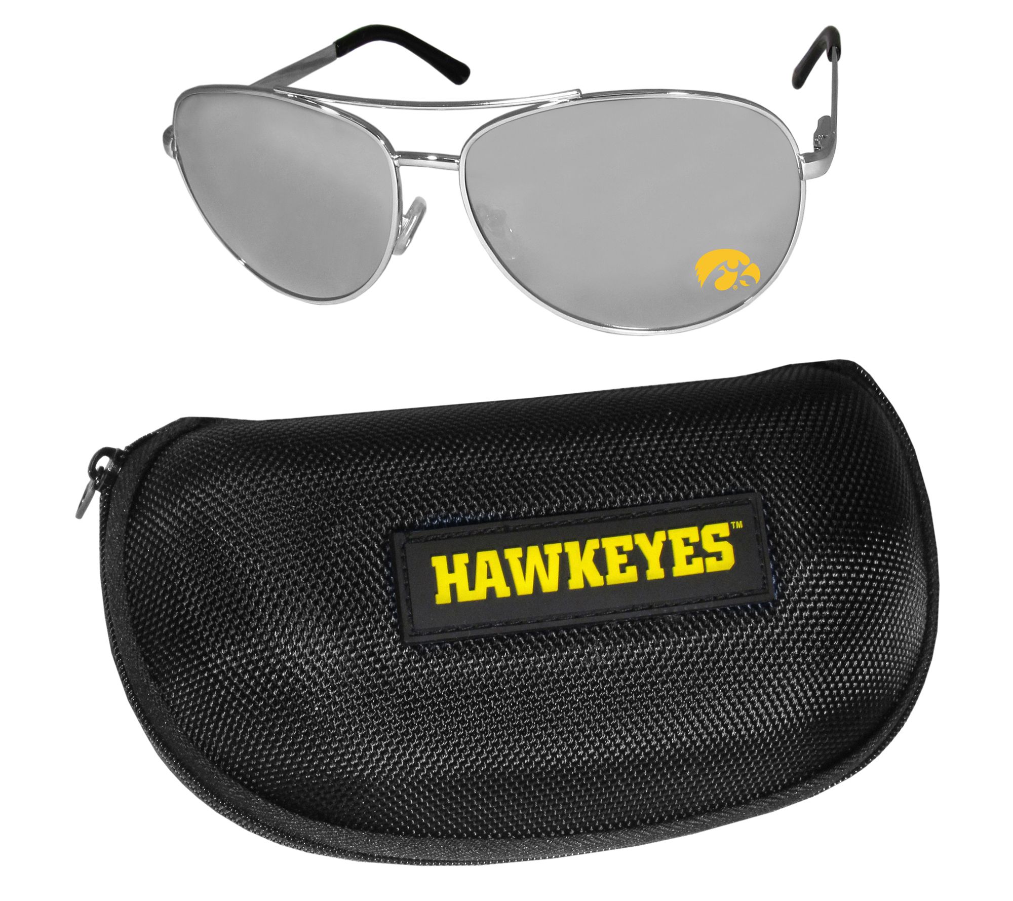 Siskiyou NCAA Aviator Sunglasses and Case