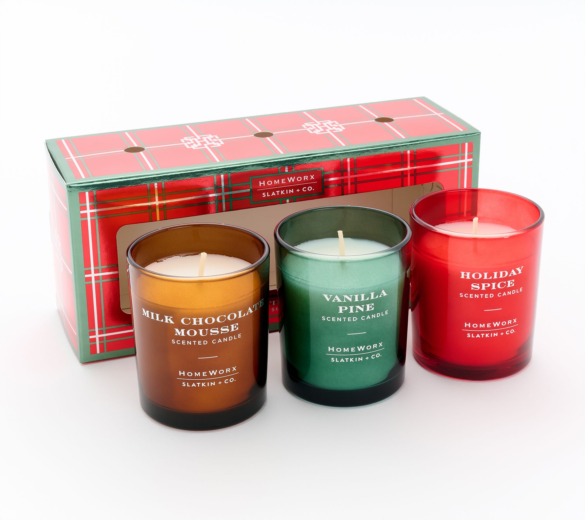 "As Is" HomeWorx by Slatkin + Co. S/3 CozyHoliday CandleDiscovery