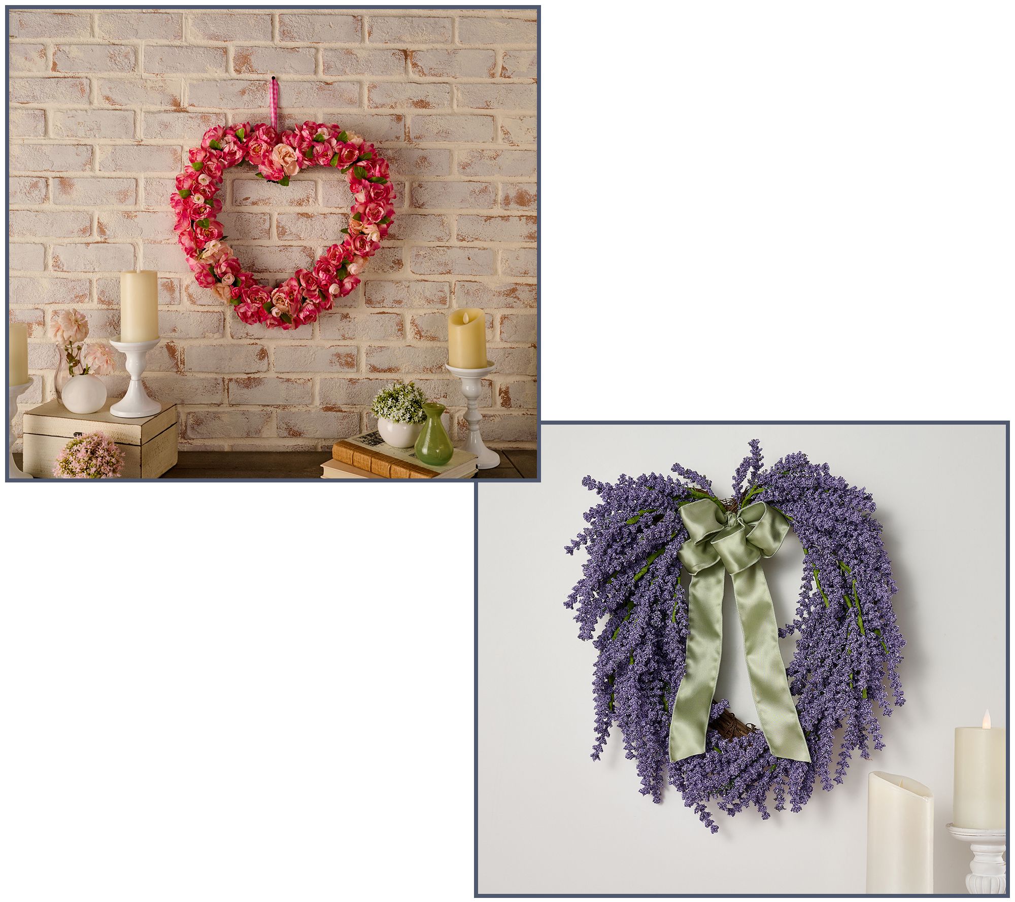 Floral Heart Wreath by Valerie