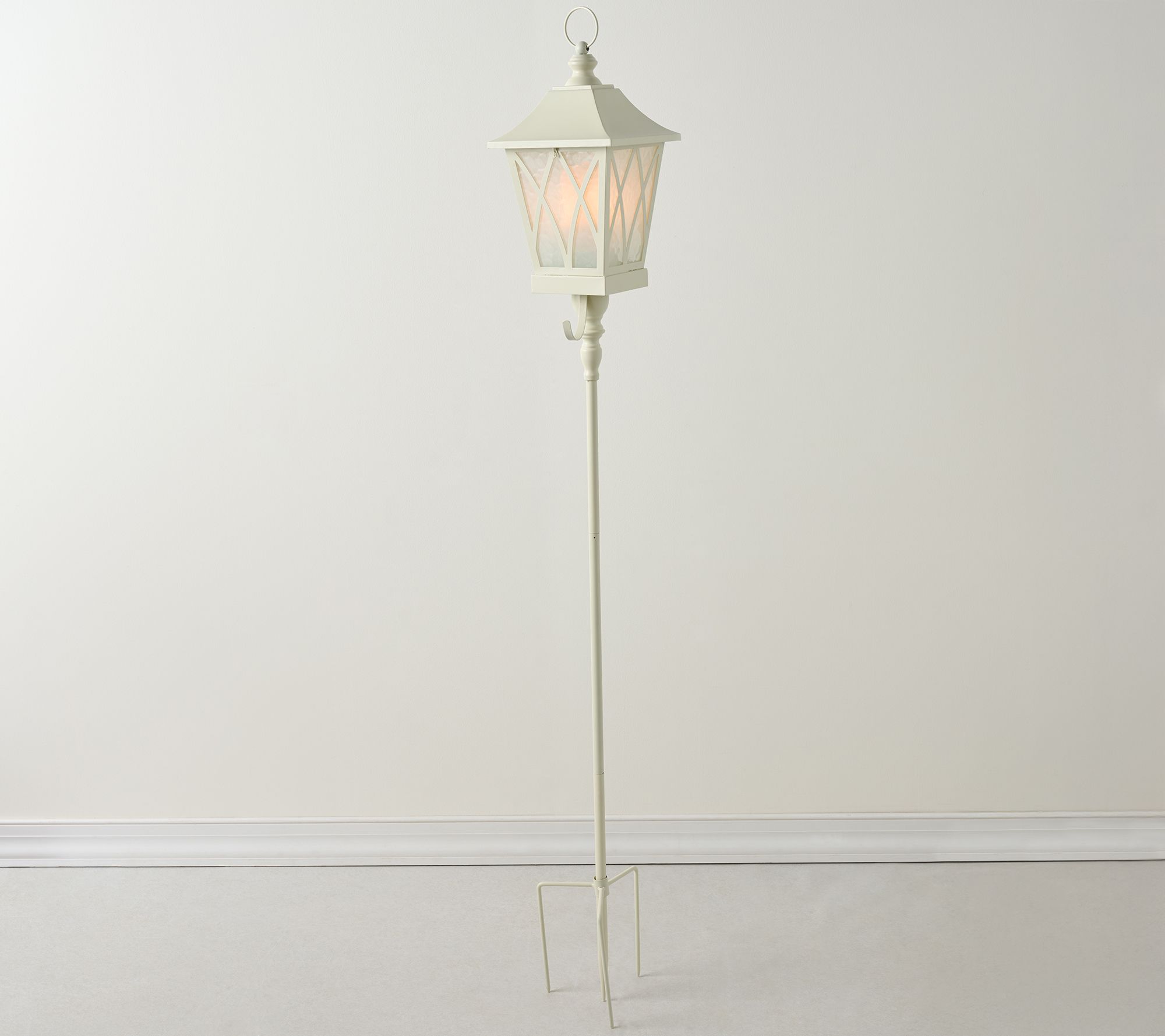 Flickering Flame Old World Lantern with Stake by by Valerie