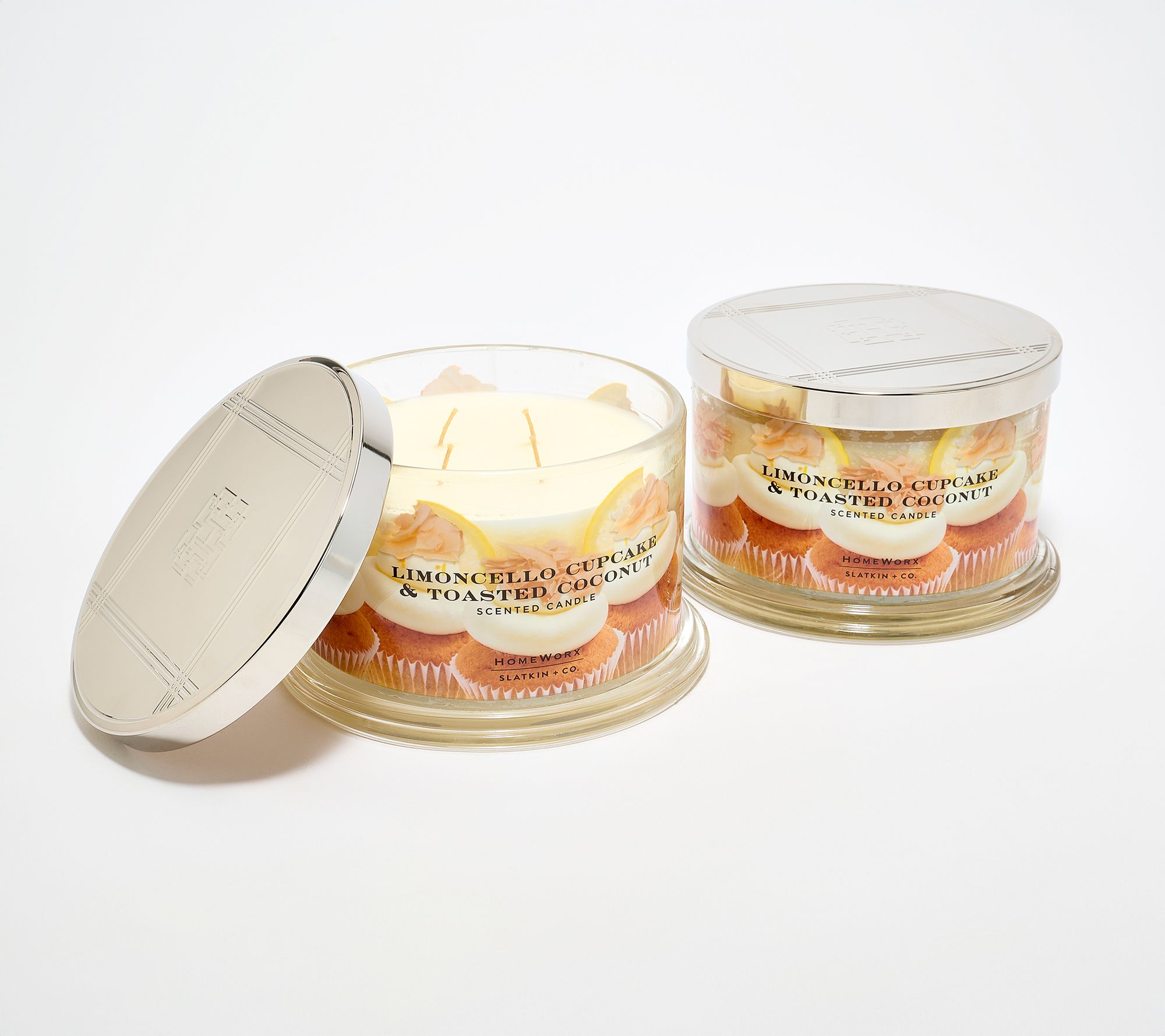 "As Is" HomeWorx by Slatkin + Co. Limoncello Coconut Candles