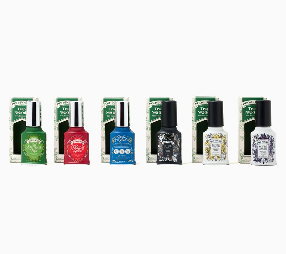 Poo-Pourri Set of 6 2oz. Deodorizers w-Gift Boxes