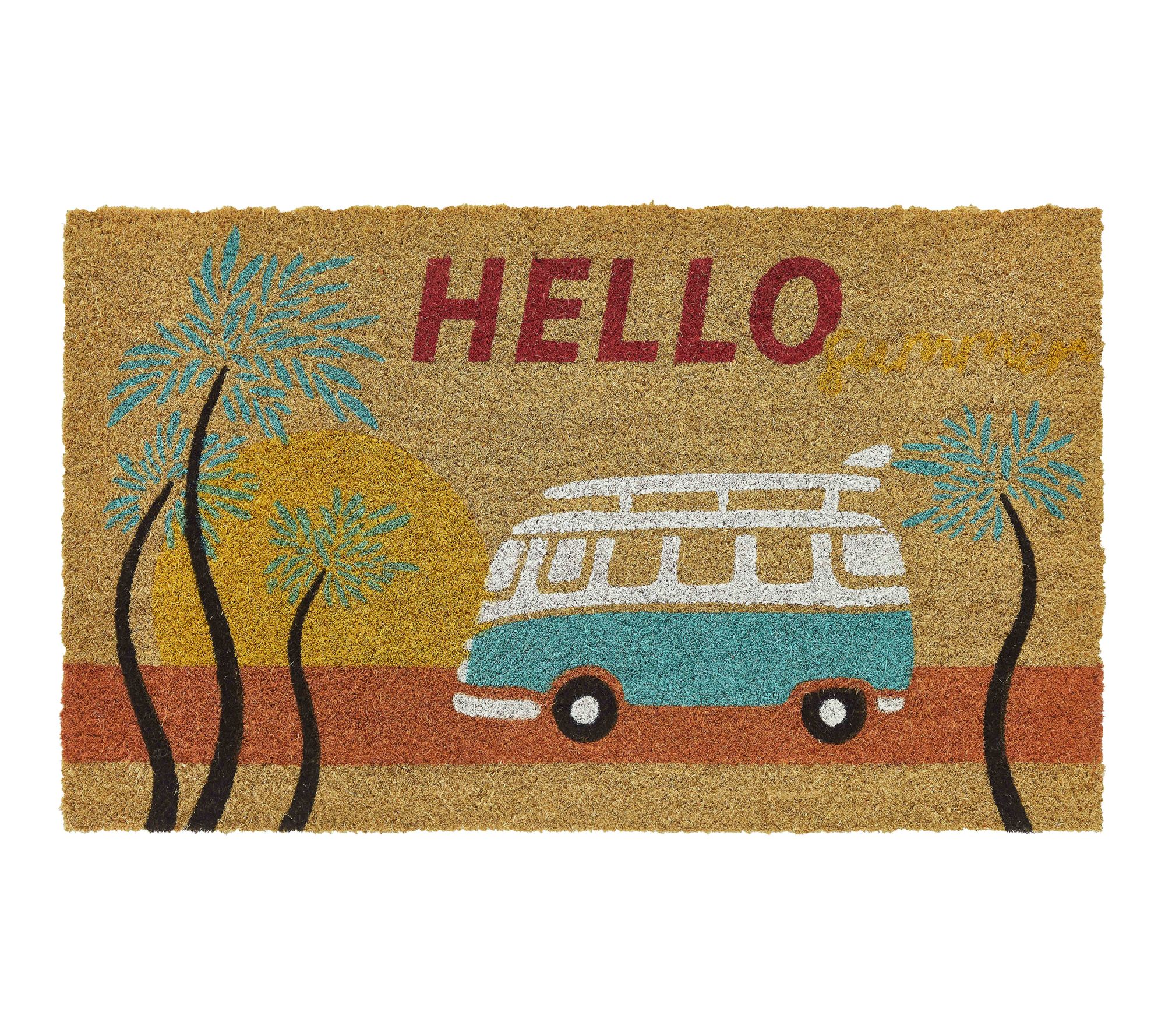 VCNY Home Hello Summer Coir Doormat, 18" x 30"