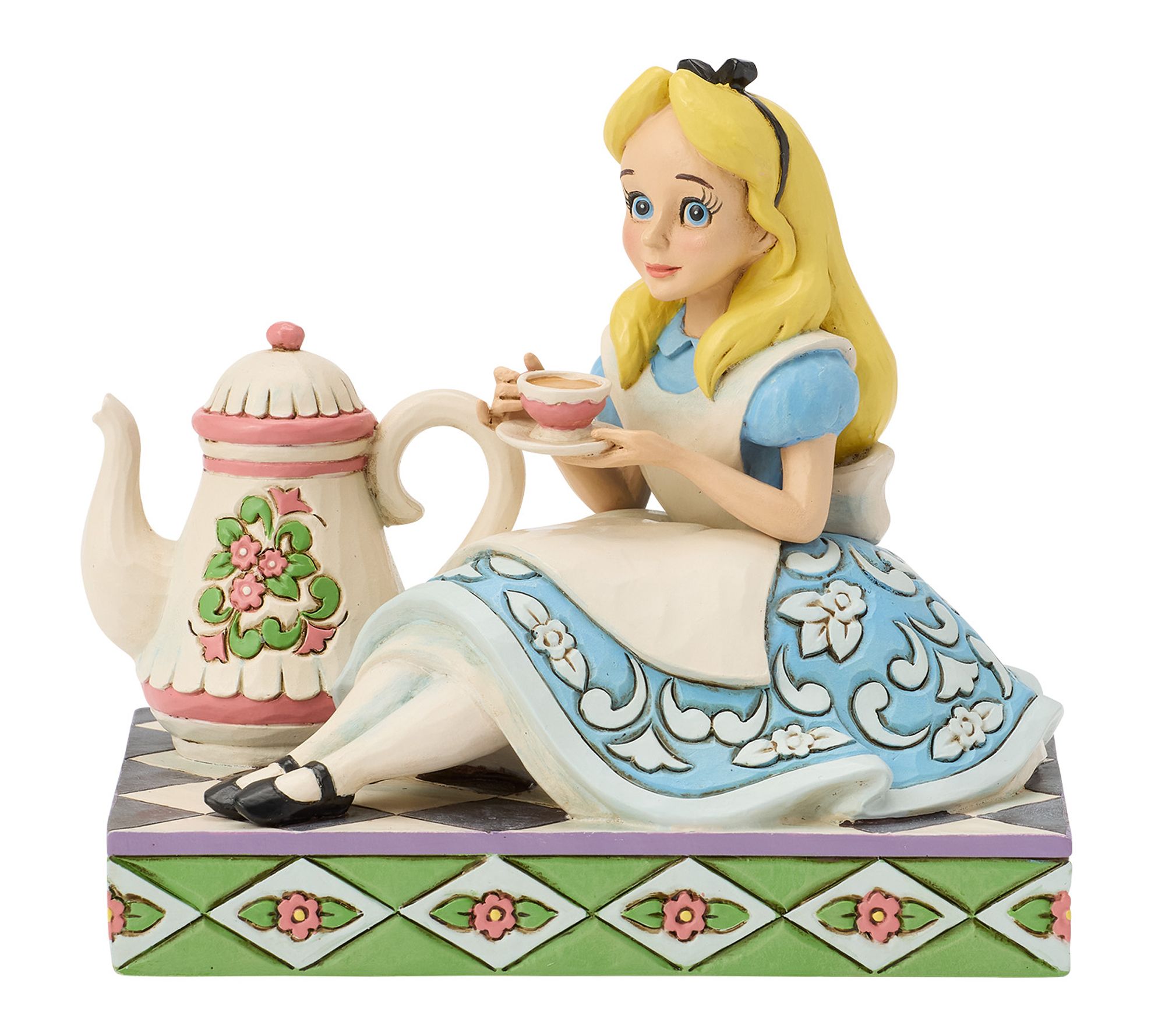 Jim Shore Disney Traditions Alice with Teapot Figurine