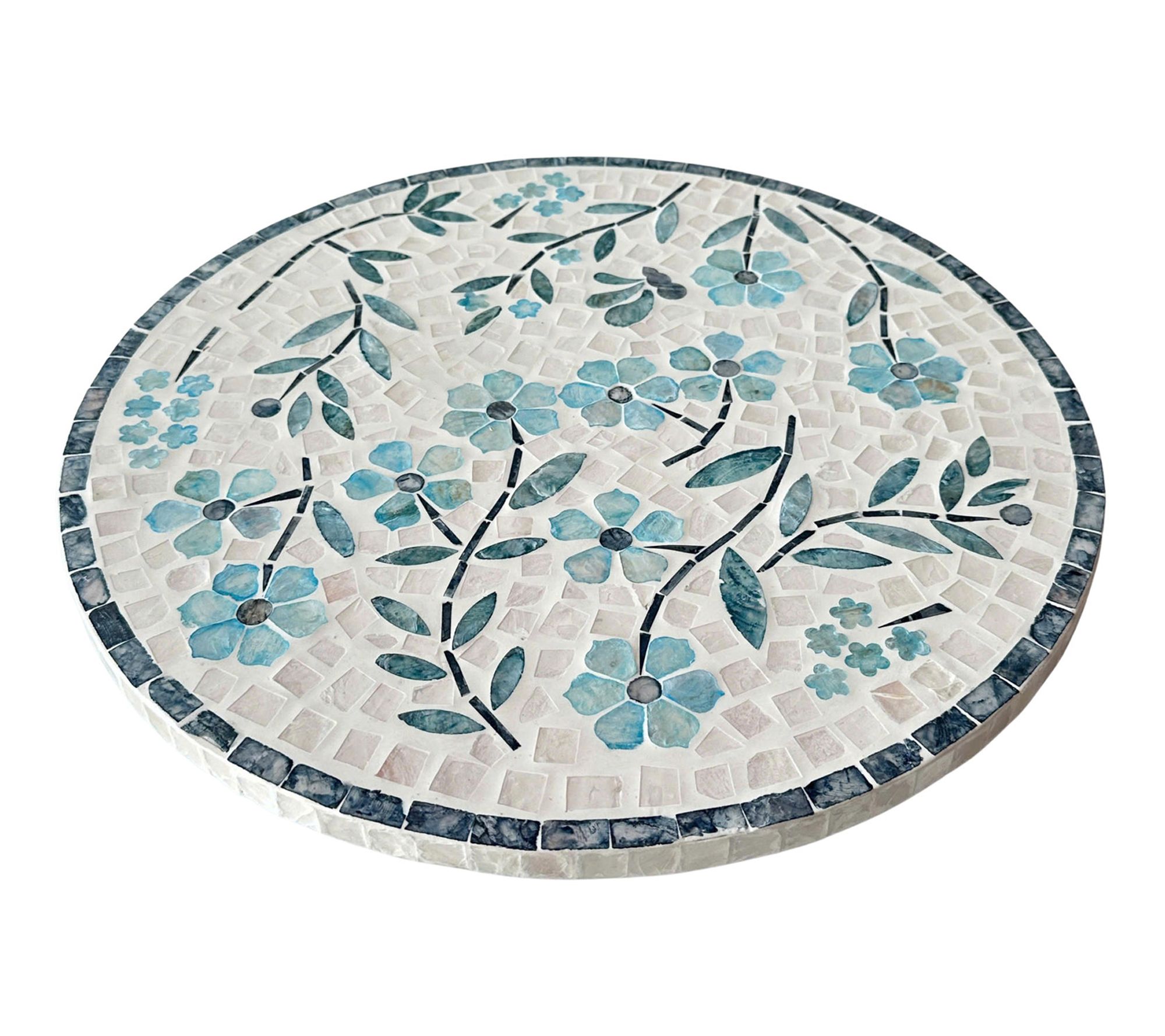"As Is" Temp-tations Seasonal 15.75" Capiz Patterned Lazy Susan