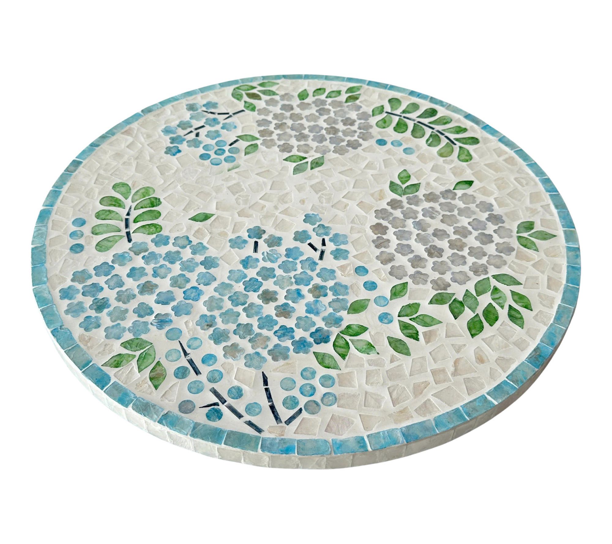"As Is" Temp-tations Seasonal 15.75" Capiz Patterned Lazy Susan