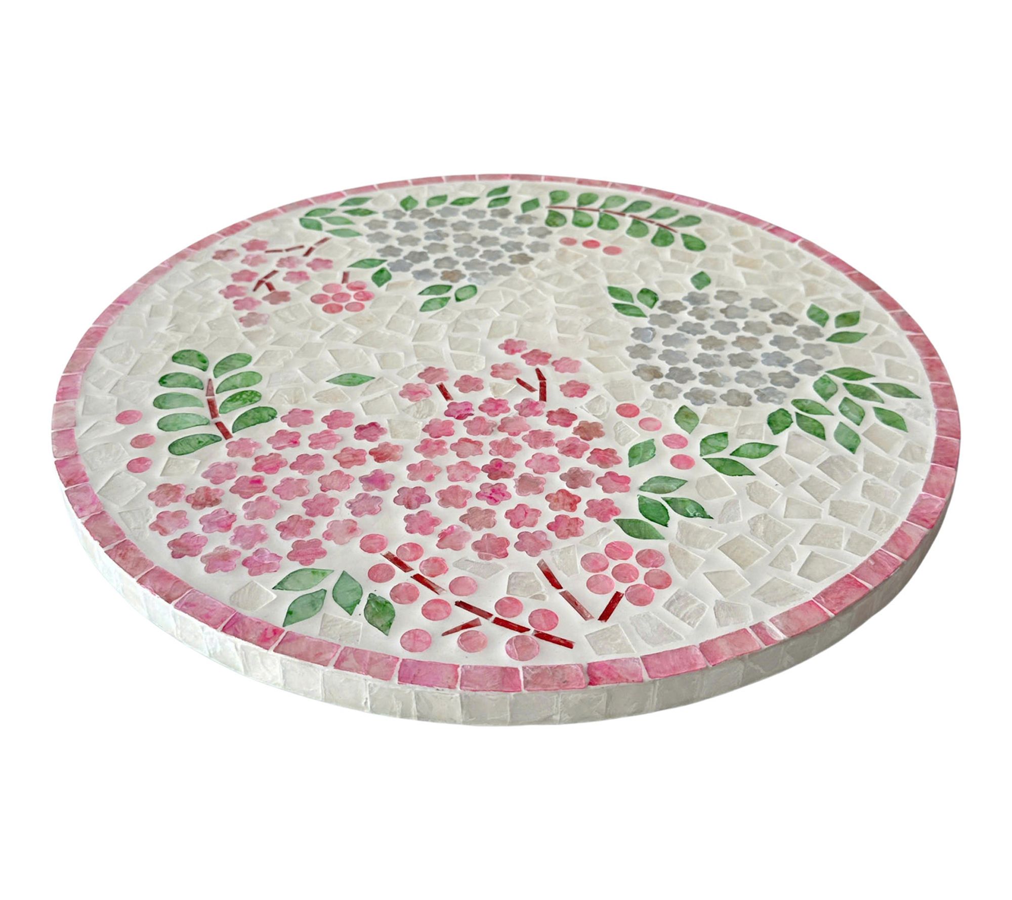 "As Is" Temp-tations Seasonal 15.75" Capiz Patterned Lazy Susan