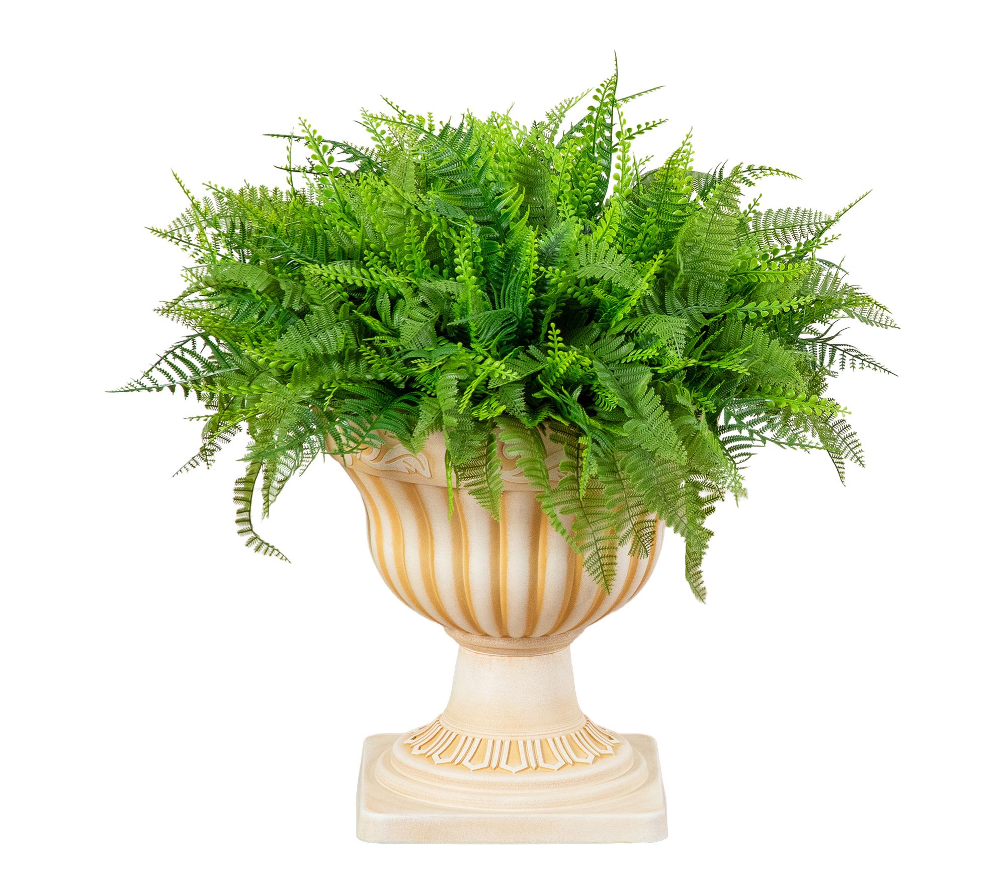 22-in UV Fern Plant in Decorative Planter by Nearly Natural