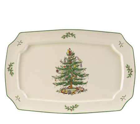 Spode Christmas Tree large rectangular baking dish