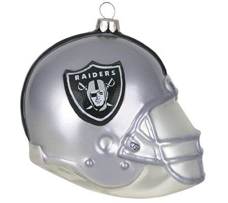 Oakland Raiders Helmet Ornament