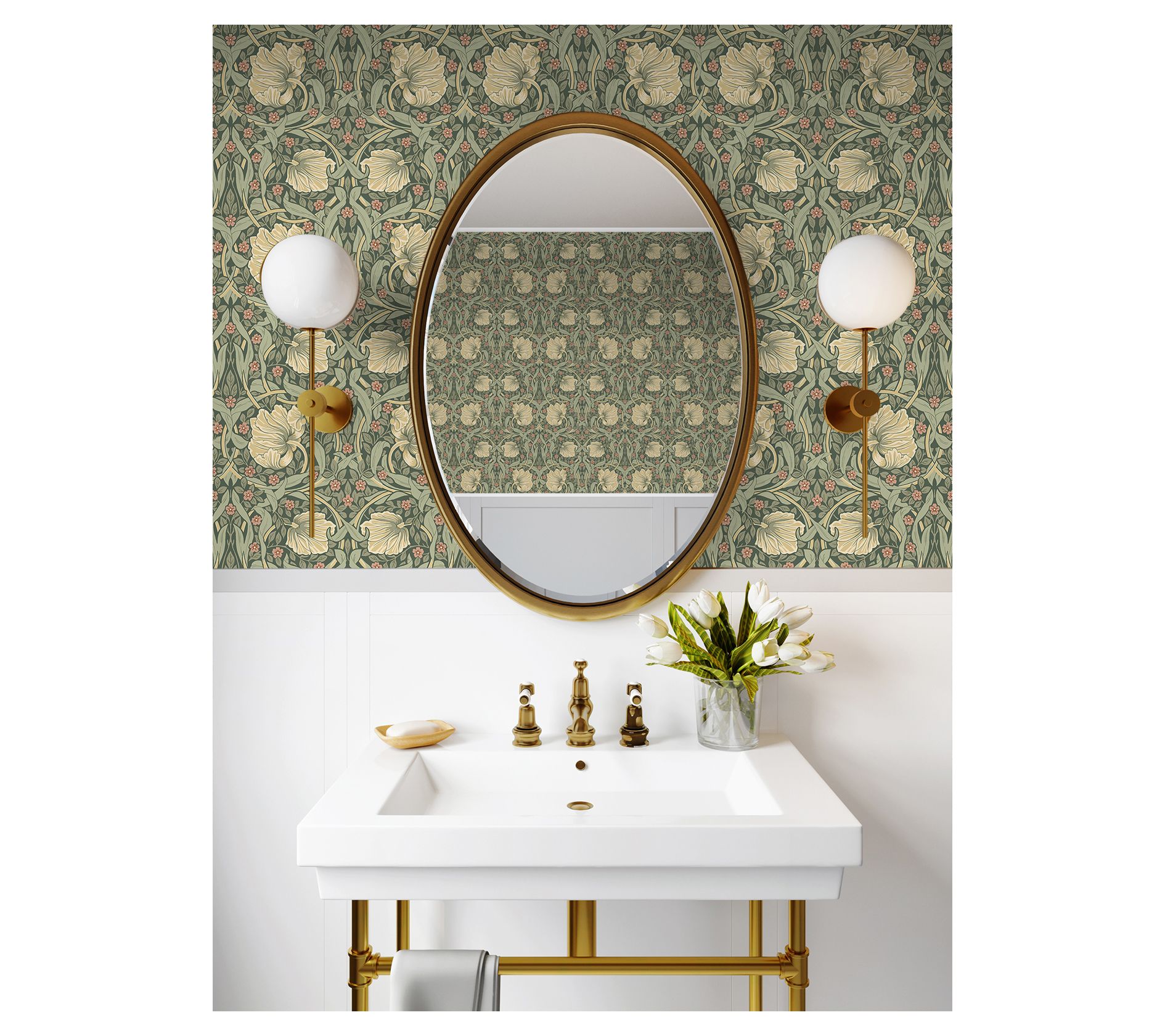 NextWall Pimpernel Floral Peel and Stick Wallpaper