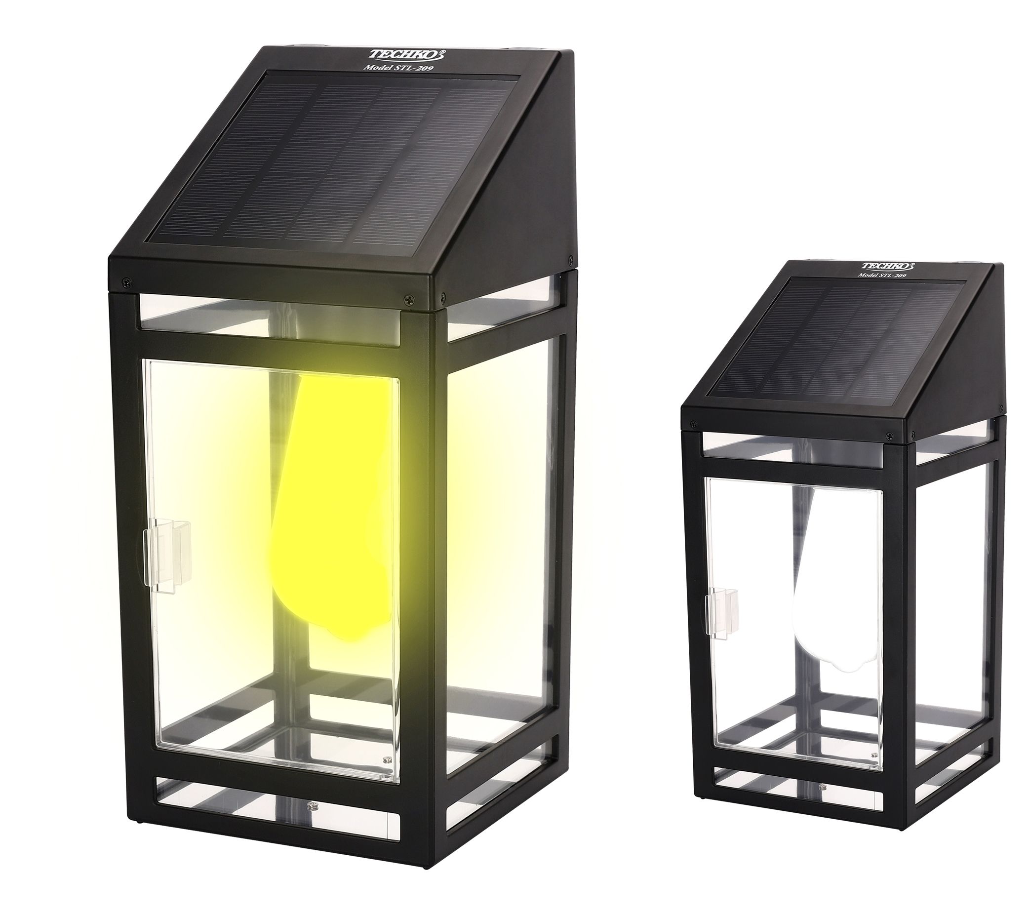 Techko Solar Portable Lantern - Flame or Still Light