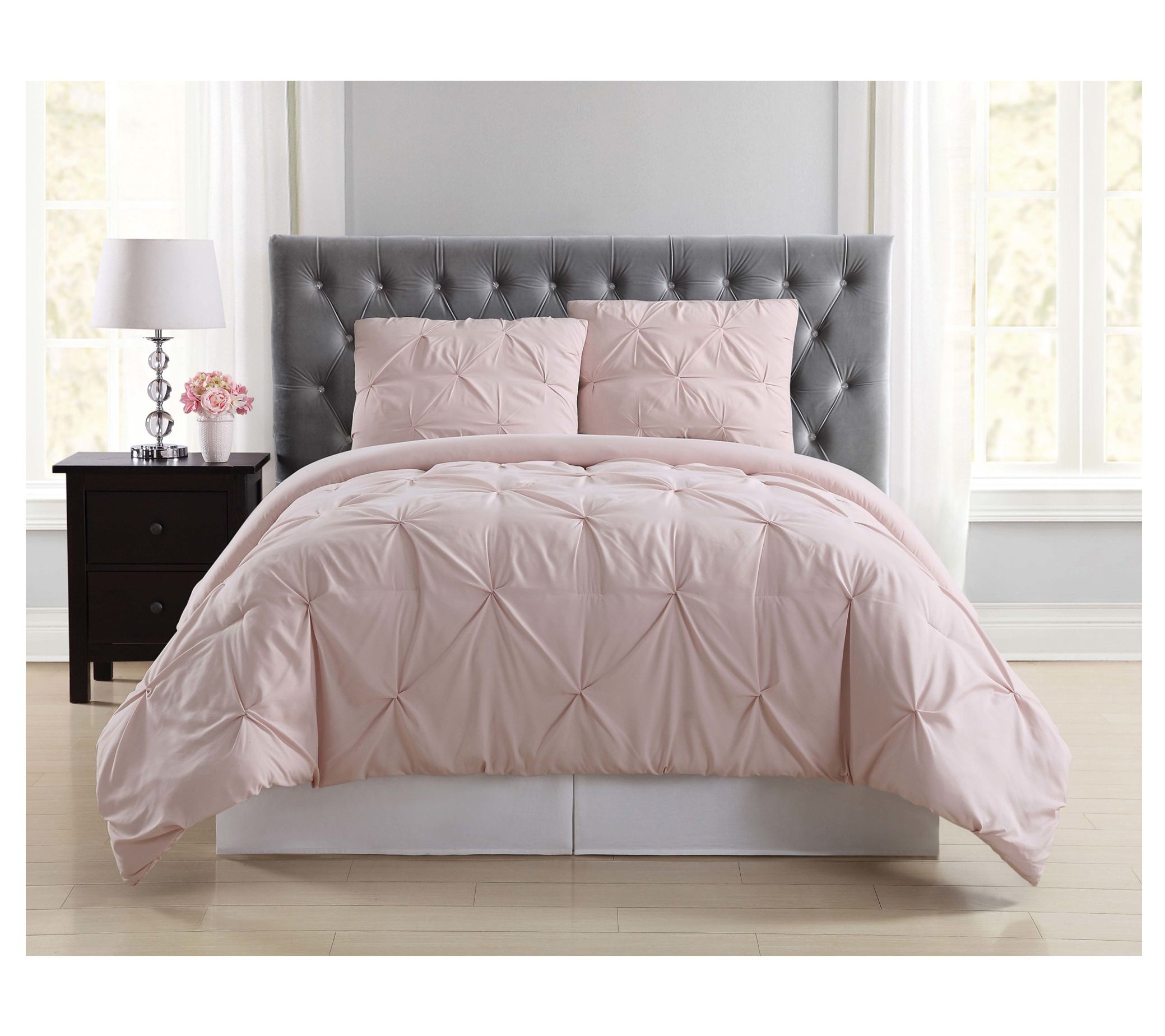Truly Soft Pleated King Duvet Set