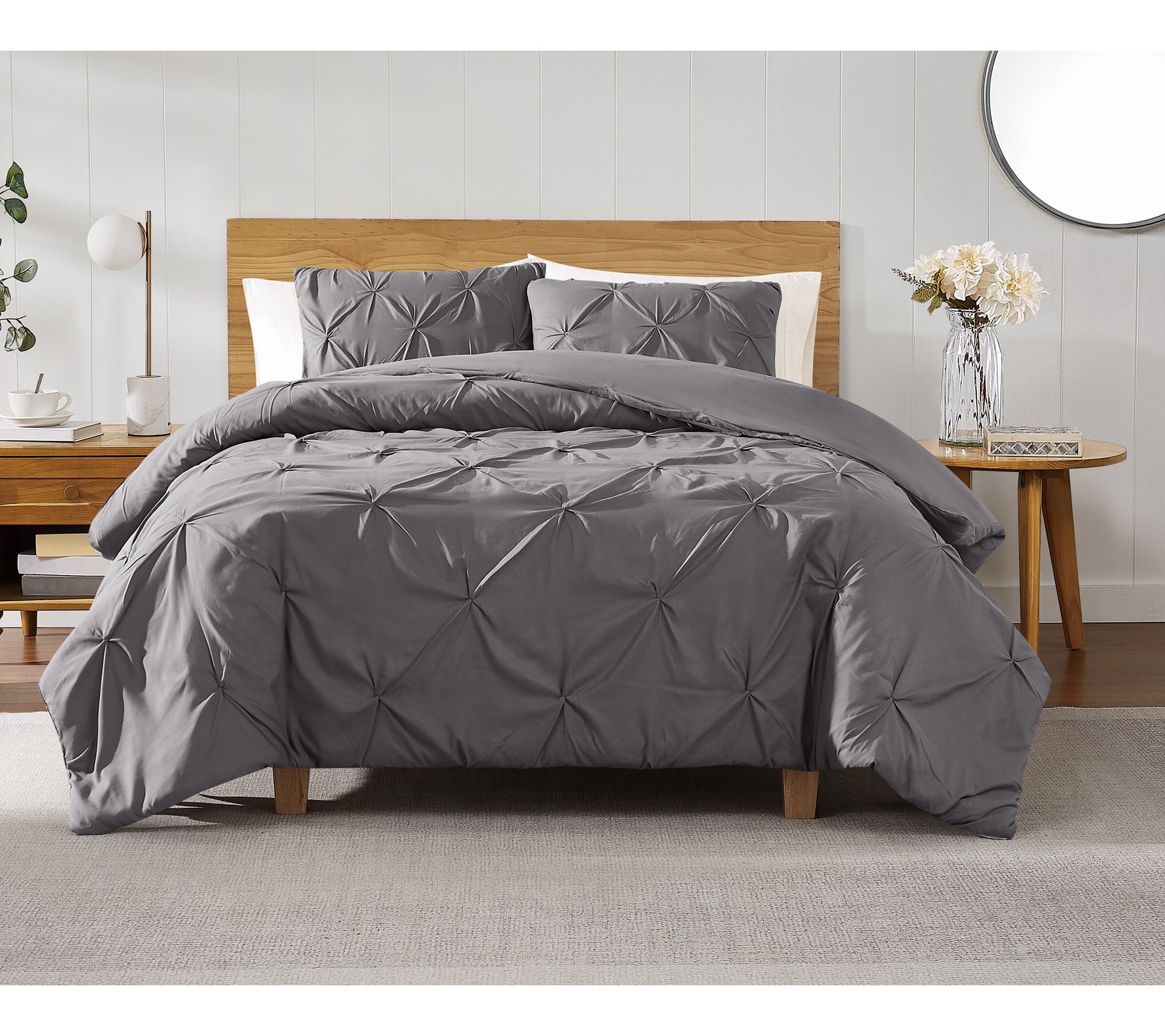 Truly Soft Pleated King Duvet Set