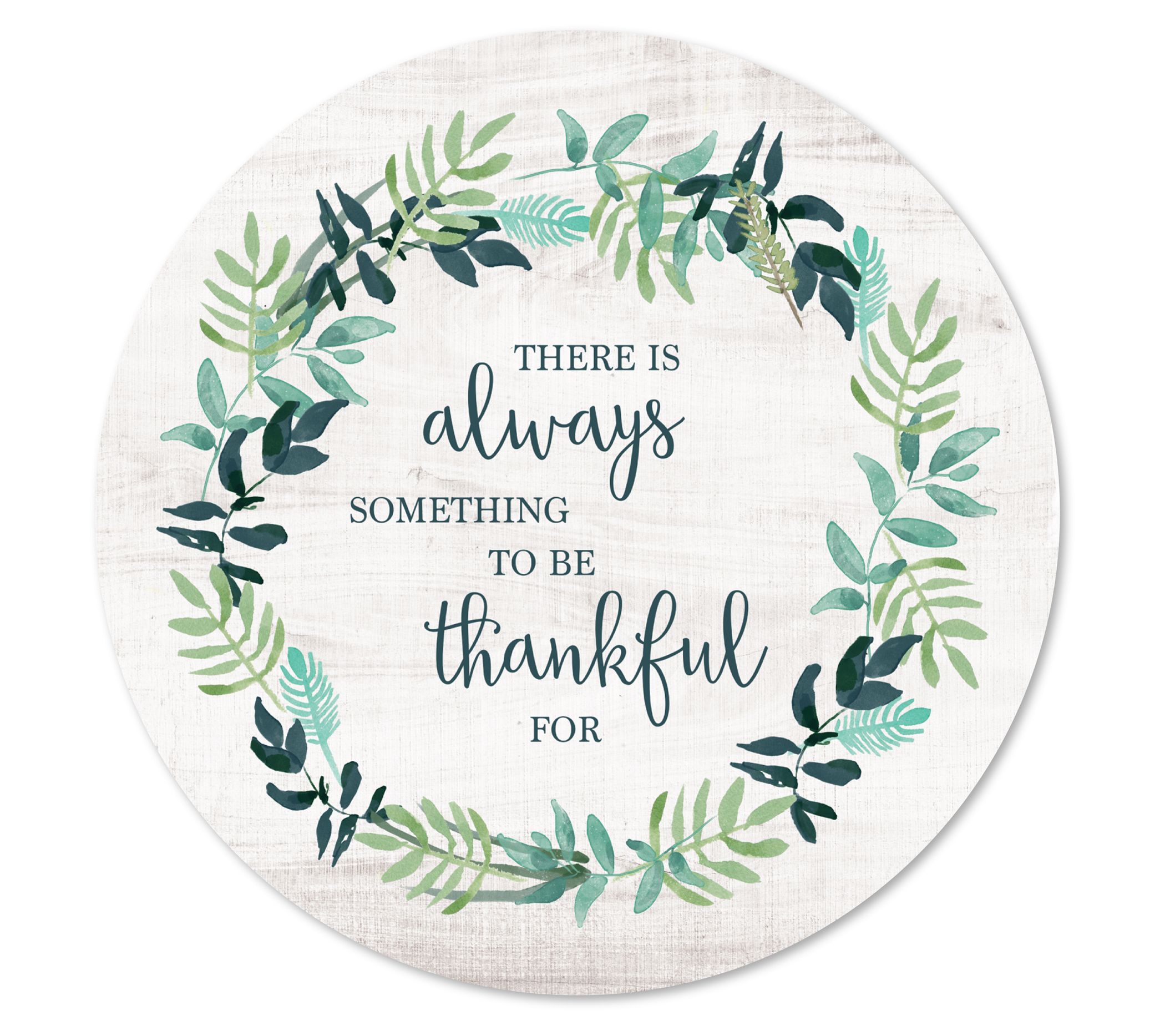 Courtside Market Always Thankful 12x12 CircularWood