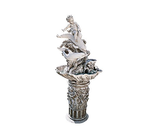 Design Toscano Young Poseidon Garden Fountain With Pump