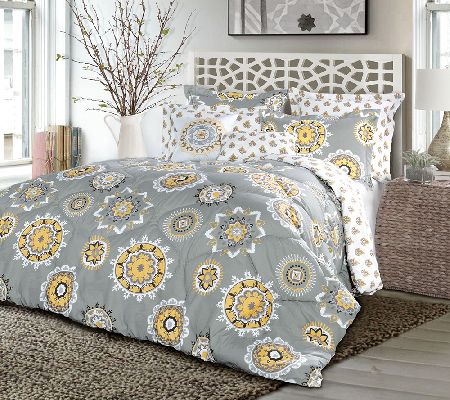 Adrianne Comforters 7-Piece King Set by Lush Decor - QVC.com