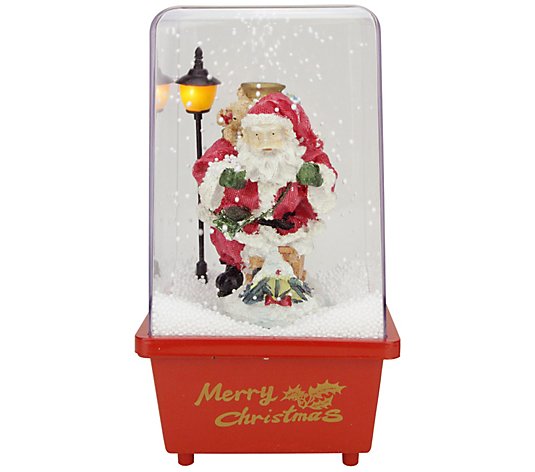 Northlight Musical Santa Claus Christmas Snow Globe