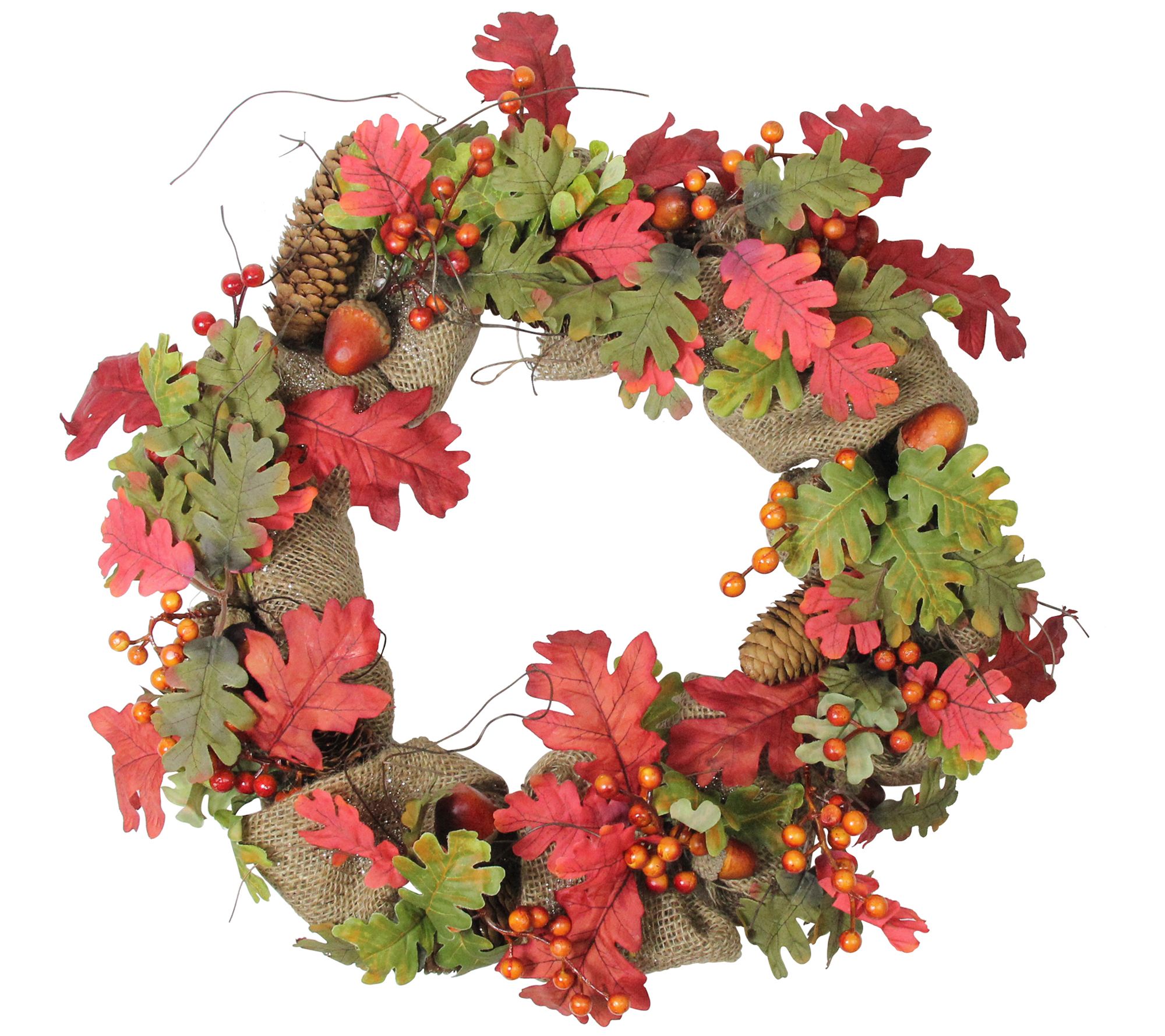 Northlight 10-Piece Fall Harvest Artificial Acorns and Maple Leaves  Decoration Set