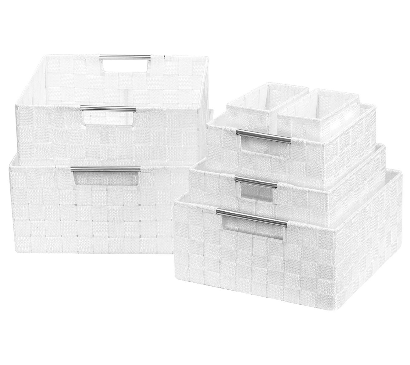 Sorbus Weave 7-Piece Basket Set