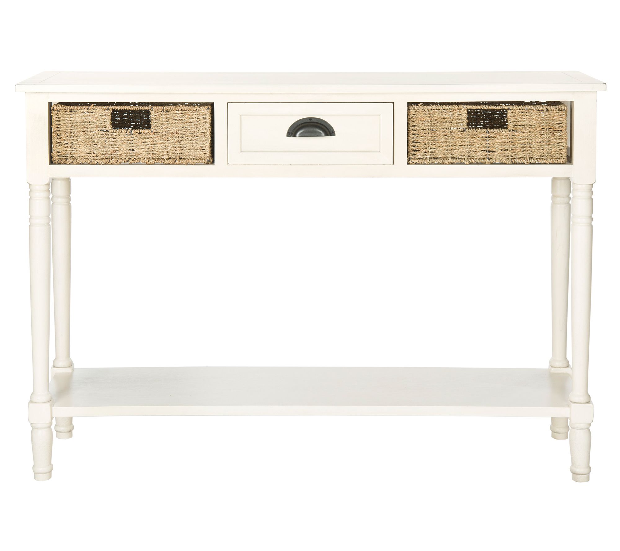 Safavieh Winifred Wicker Console Table With Storage