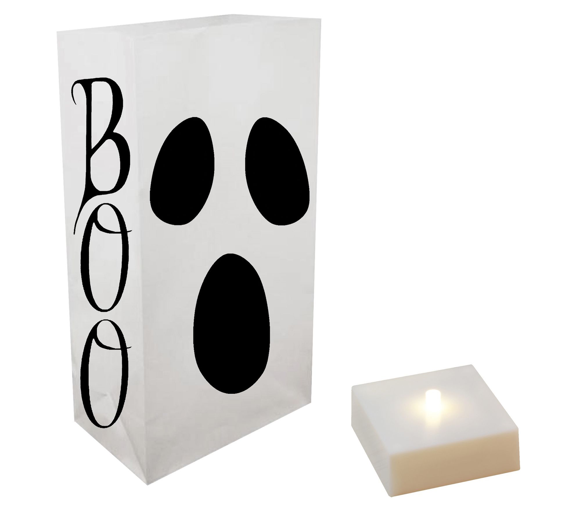 LumaBase B/O LED Luminaria Kit- Ghost (6 count)