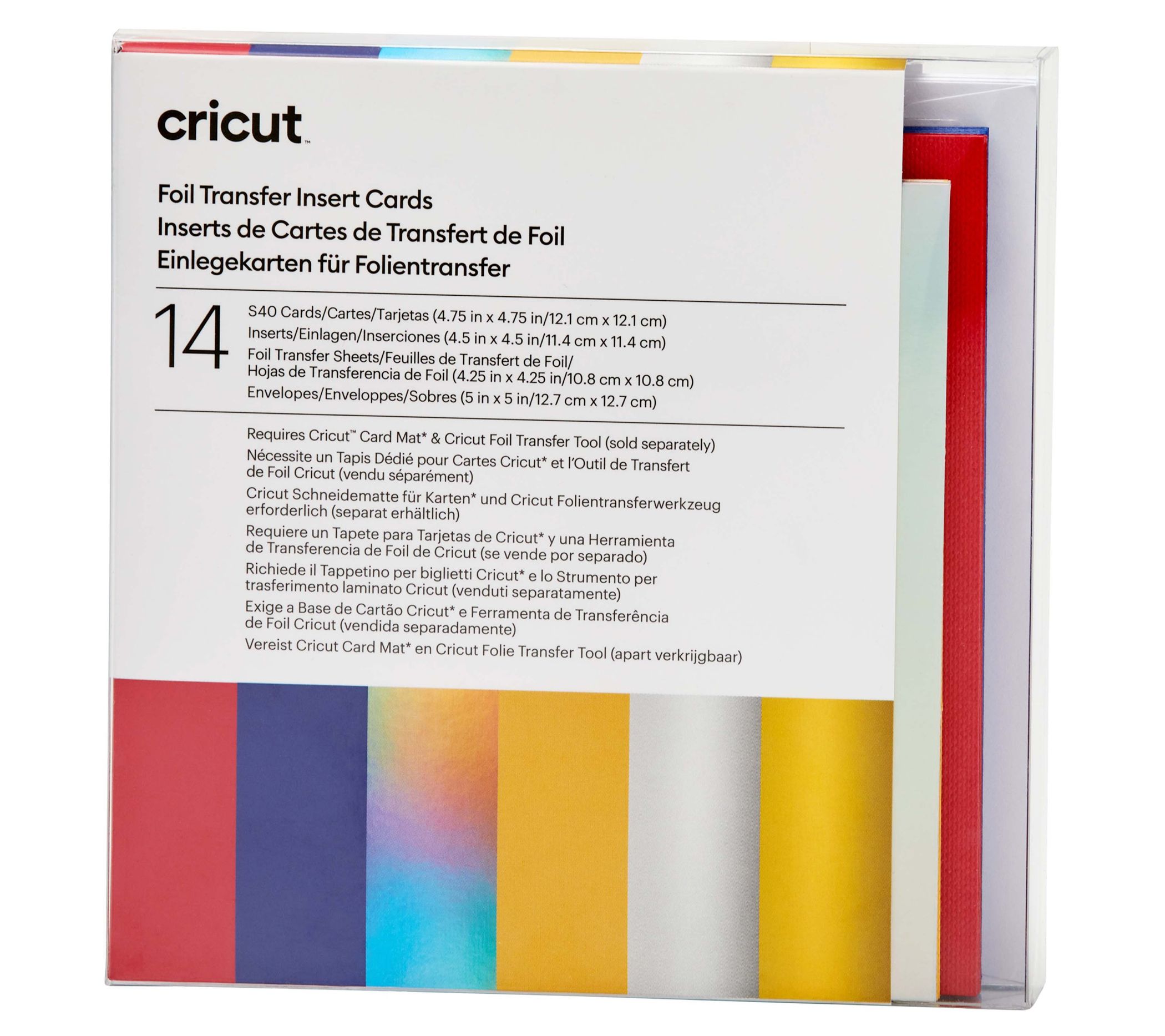 Cricut Foil Transfer Insert Cards, Celebration Sampler - S40 (14 ct)