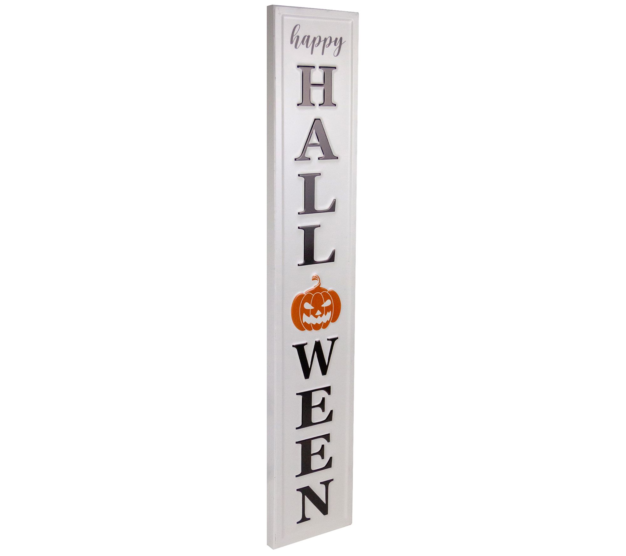 Northlight 31.5" Metal Happy Halloween Wall Sig n