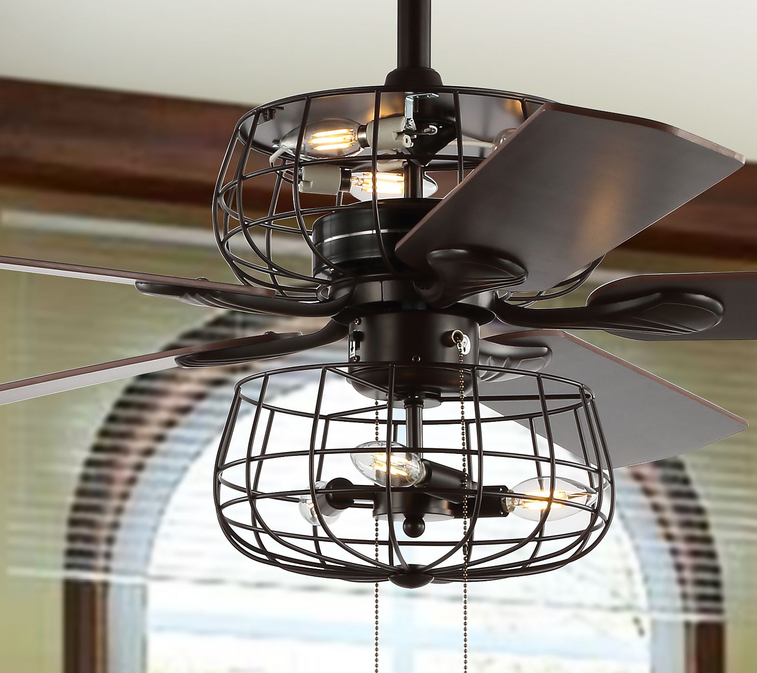 Erving Ceiling Light Fan by Safavieh - QVC.com