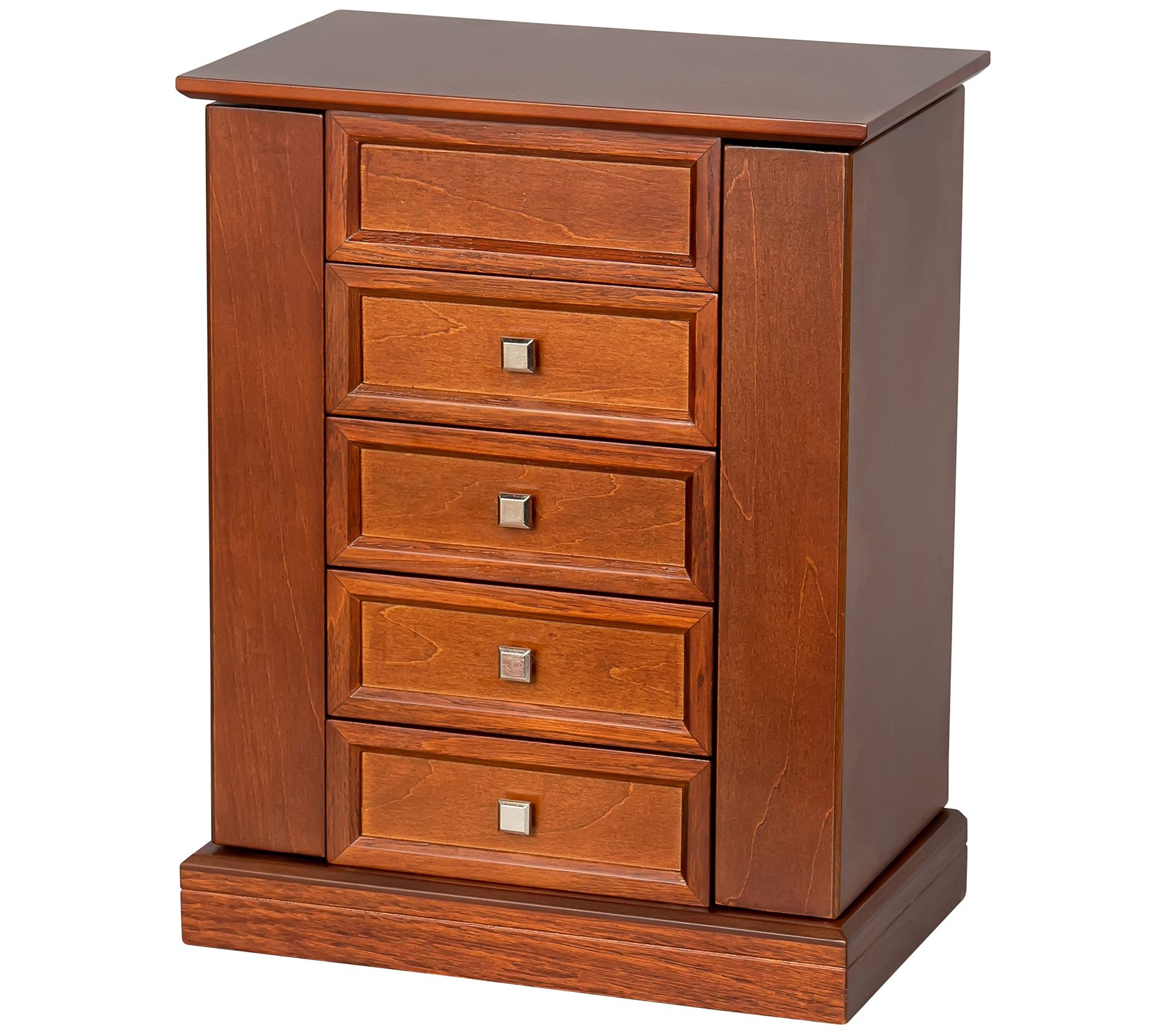 Mele & Co. Thea Wooden Jewelry Box in Walnut Finish