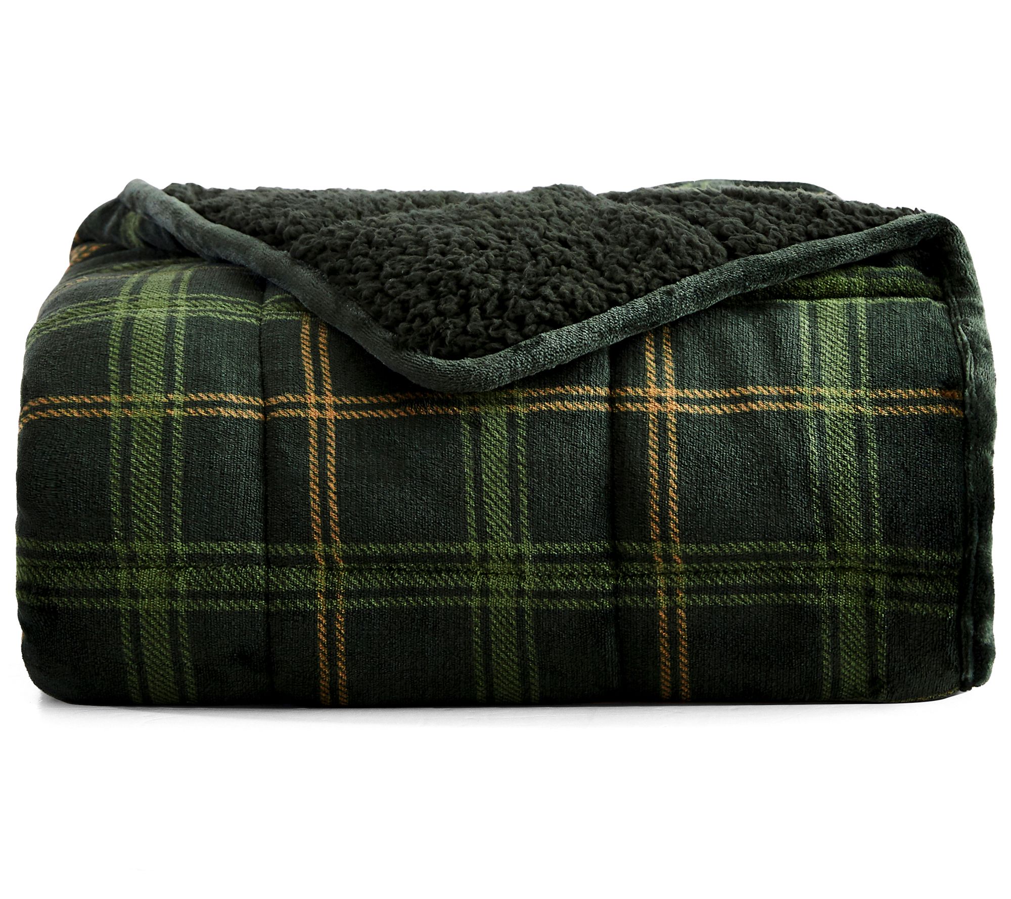 Rejuve 12lb Velvet to Sherpa Reverse WeightedThrow Blanket