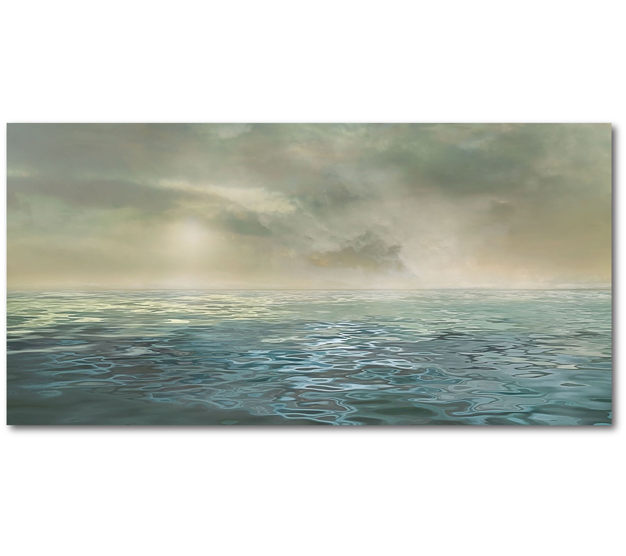 Courtside Market Seascape 12" x 24" Canvas WallArt