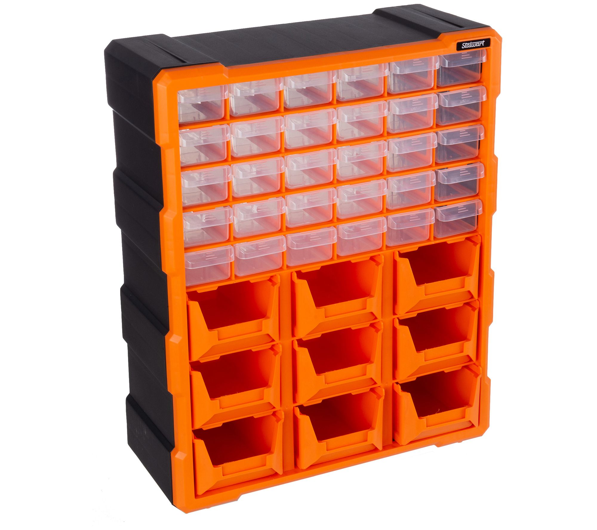 Stalwart 39-Drawer Black Plastic Small Parts Compartment Organizer