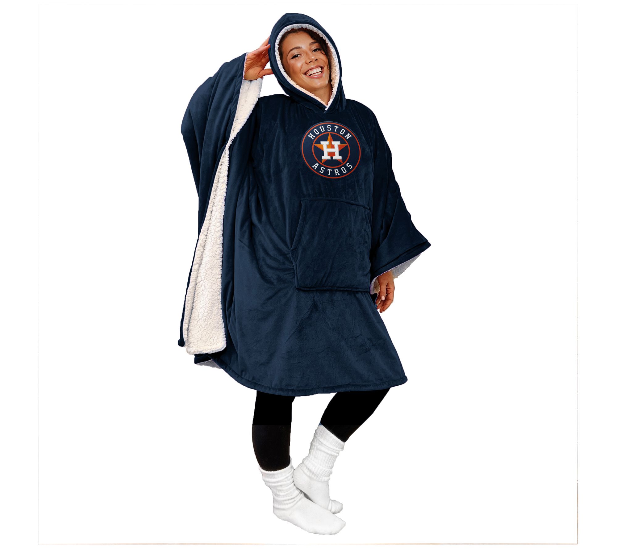 Pegasus Sports MLB Team Color Bloncho with Sher pa Inside
