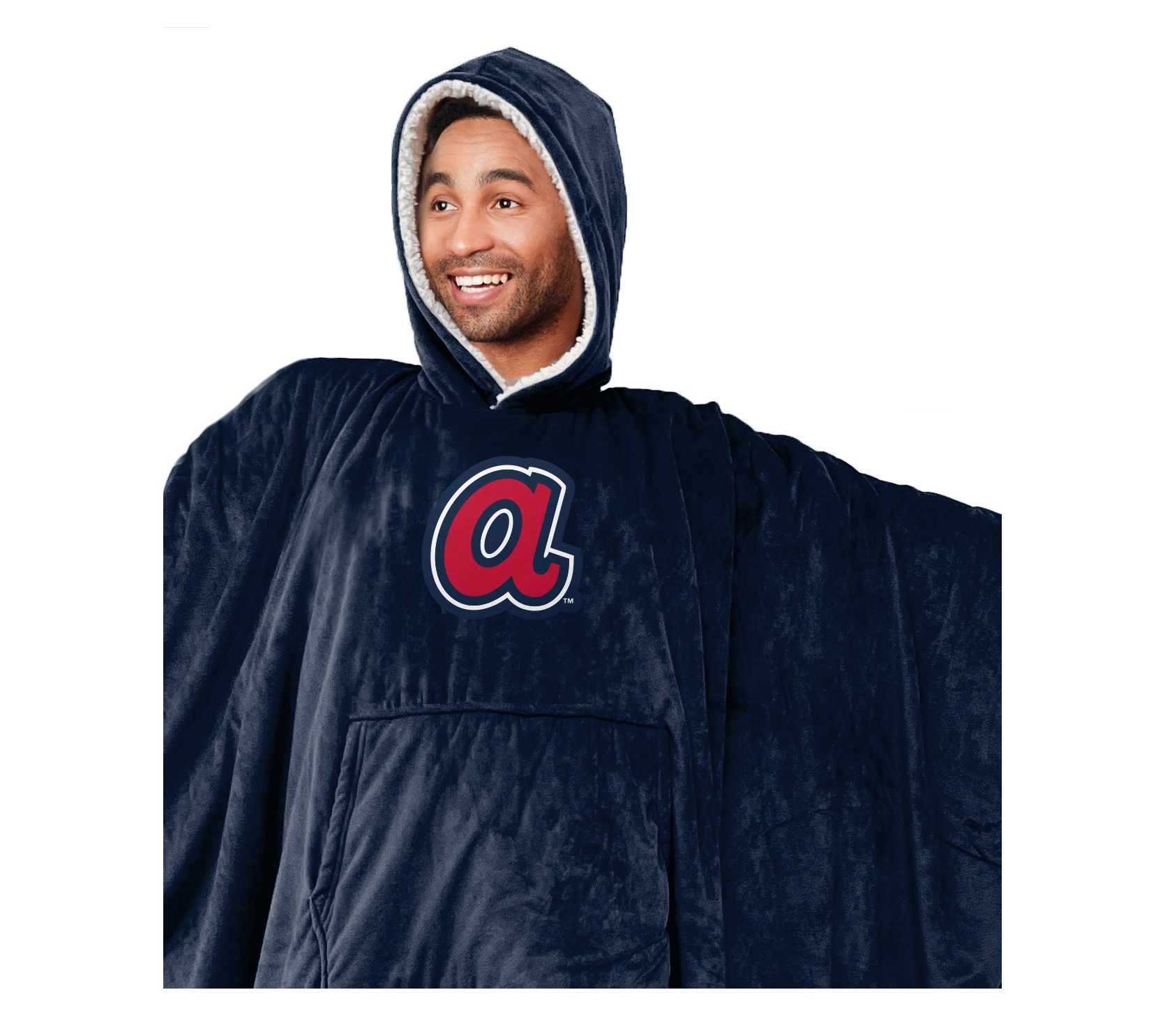 Pegasus Sports MLB Team Color Bloncho with Sherpa Inside