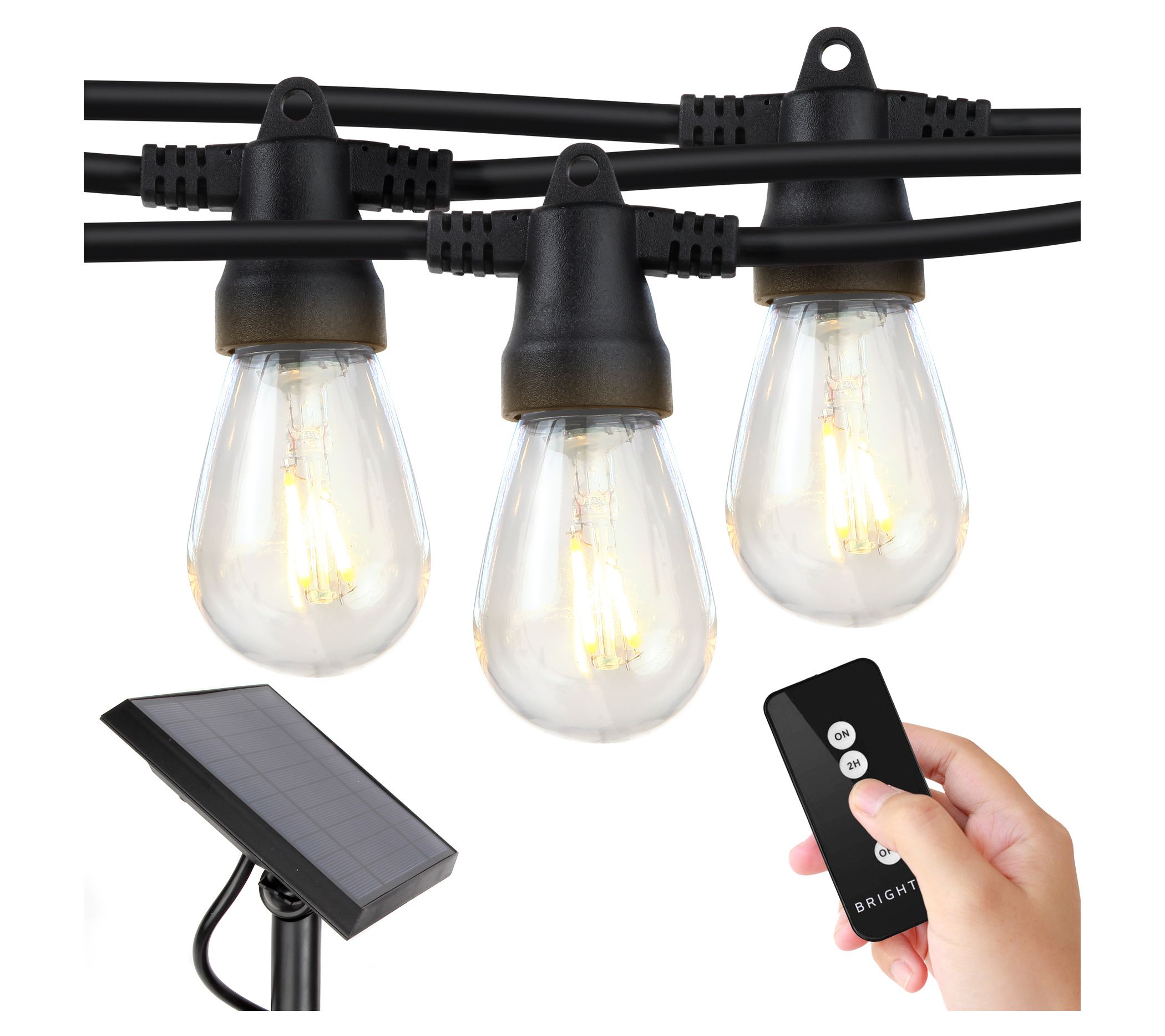 Brightech Ambience Pro Solar LED 27Ft Remote String Lights