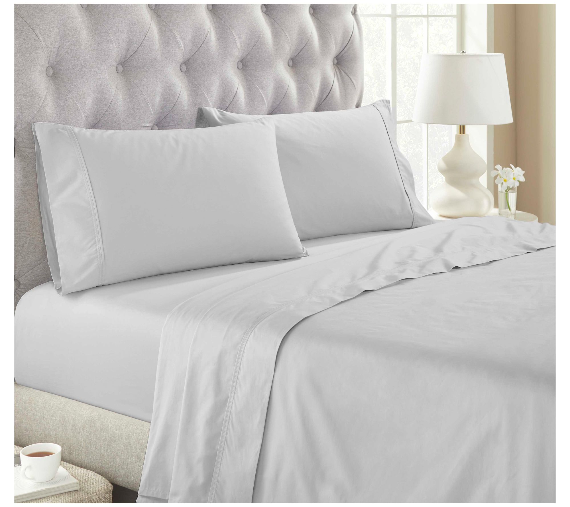 Superior Organic Cotton Extra Deep Pocket Bed Sheet Set, Full